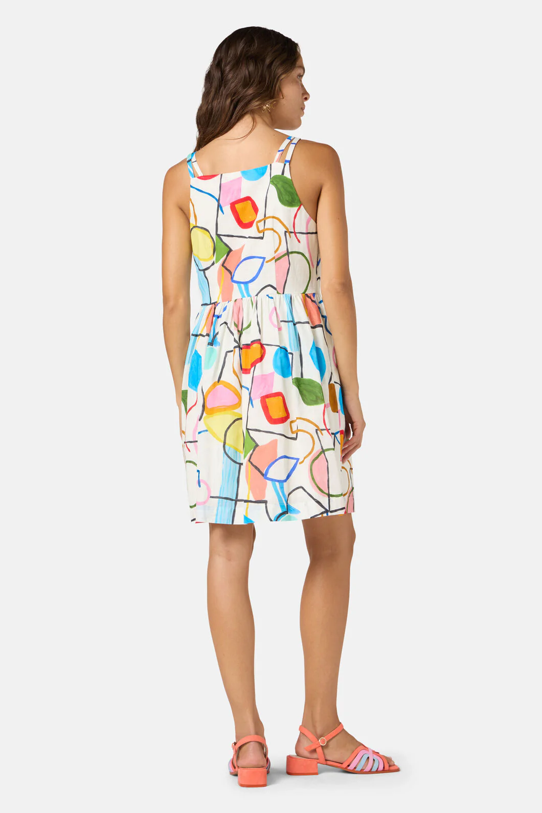 Line And Dandy Print Dress - Image 4