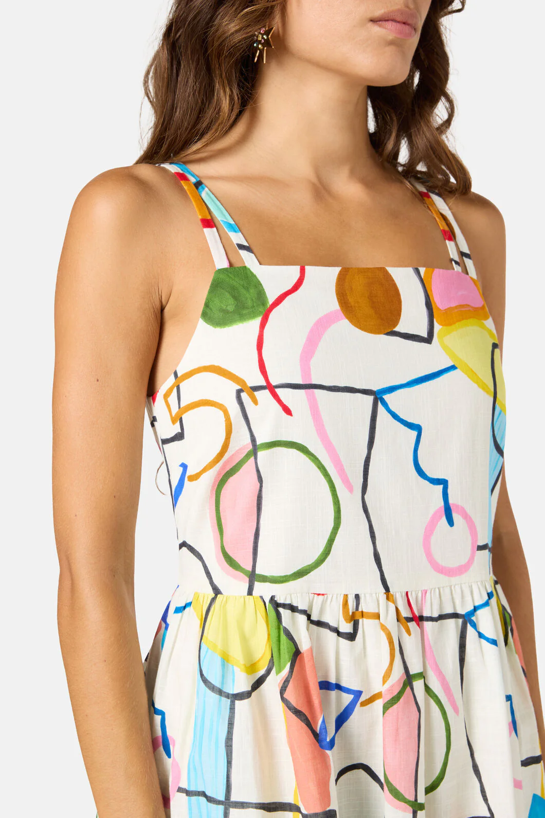 Line And Dandy Print Dress - Image 5