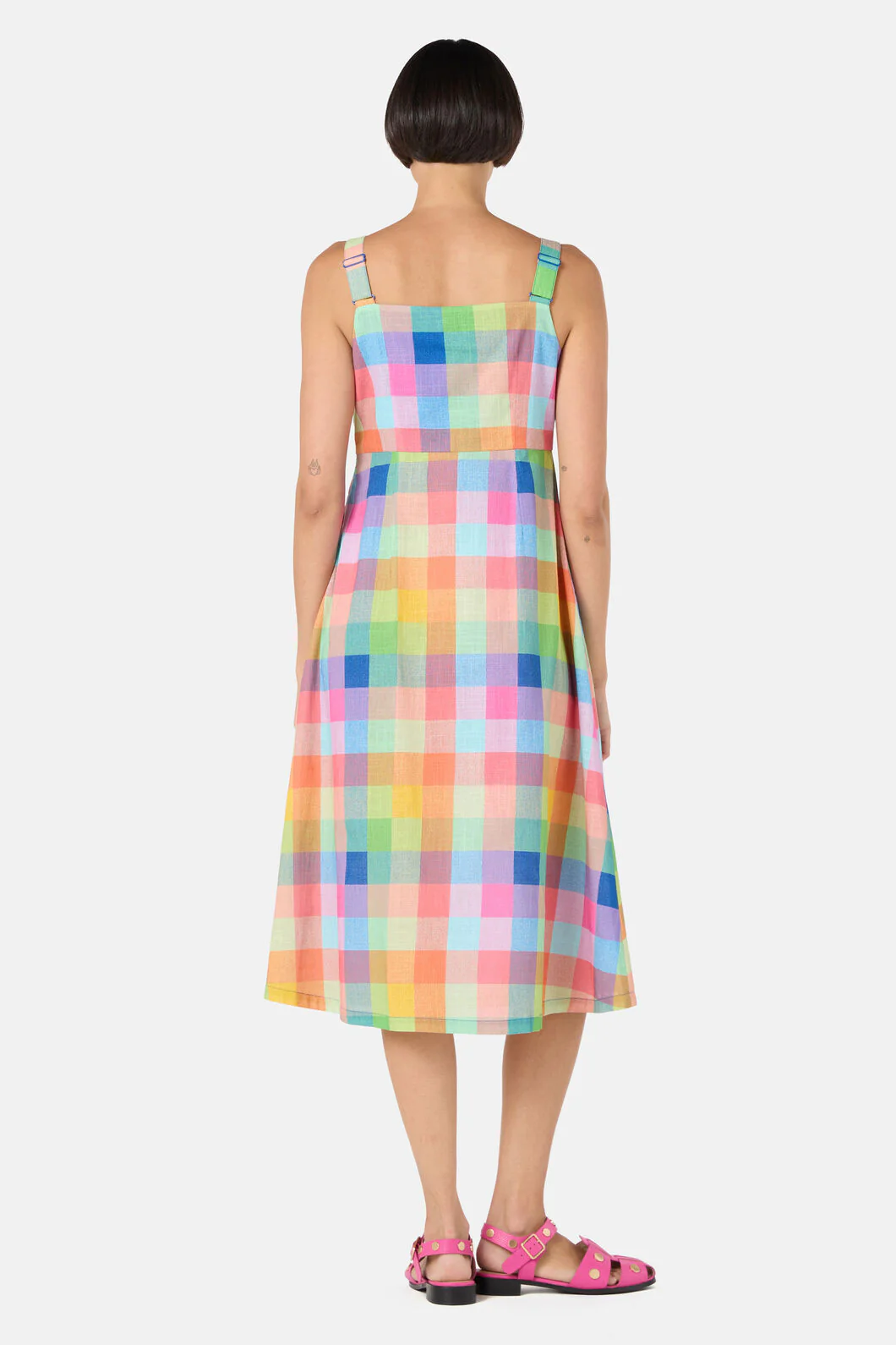Little Checks Midi Dress - Image 4
