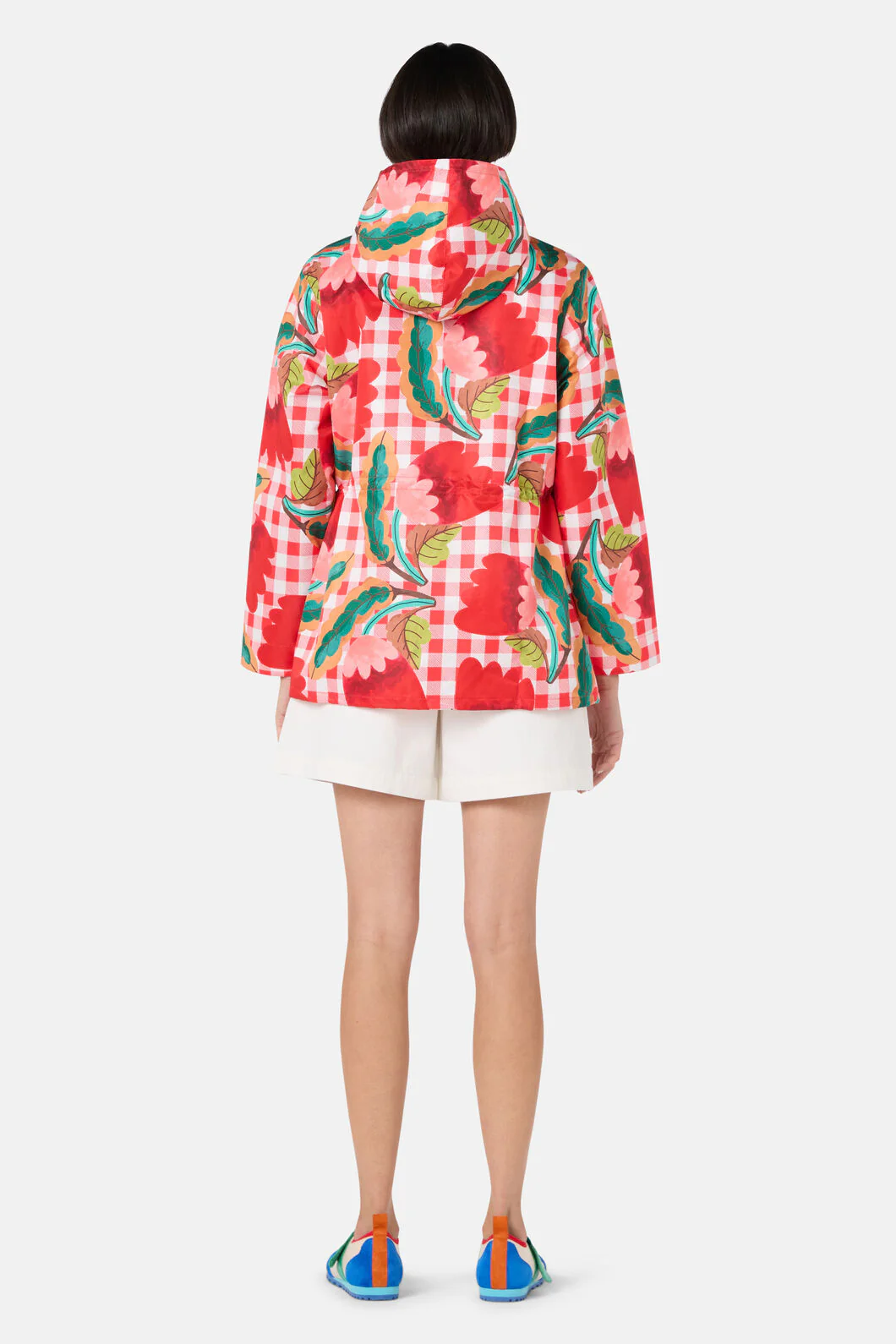Little Things Gingham Raincoat - Image 4