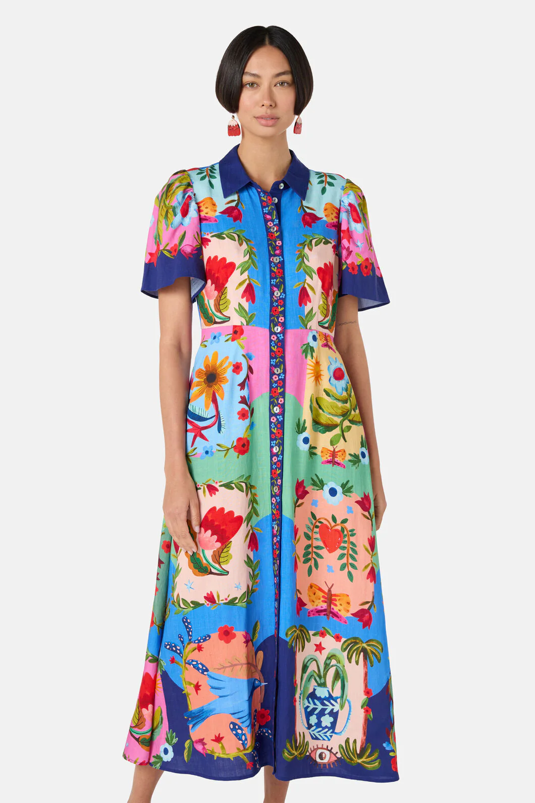 Little Things Placement Shirt Dress - Image 6