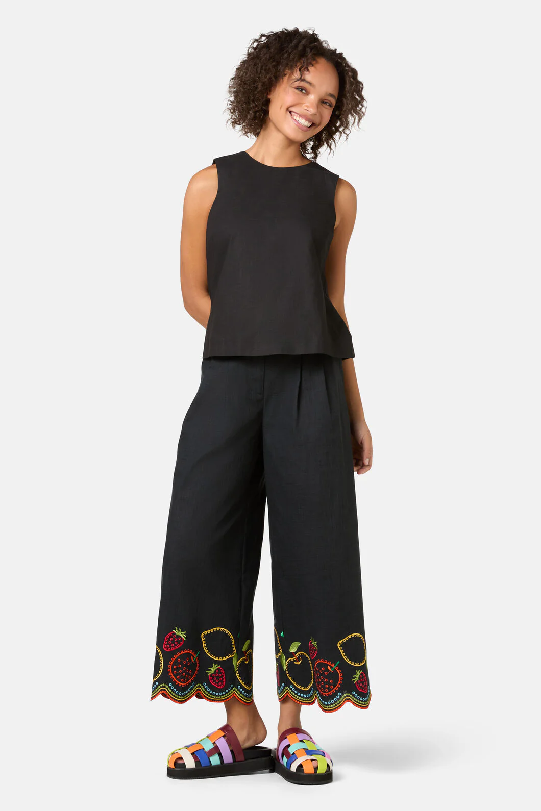 Lucy Cotton Tie Tank - Image 3
