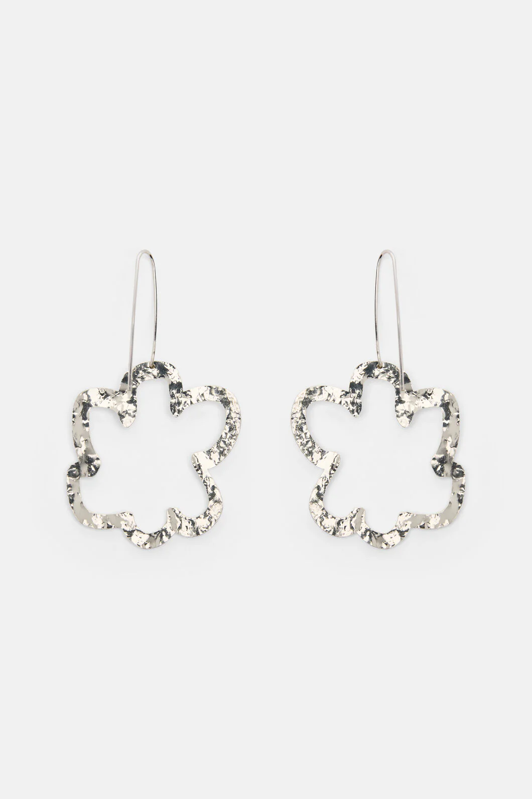 Mega Daisy Earrings Silver - Image 3