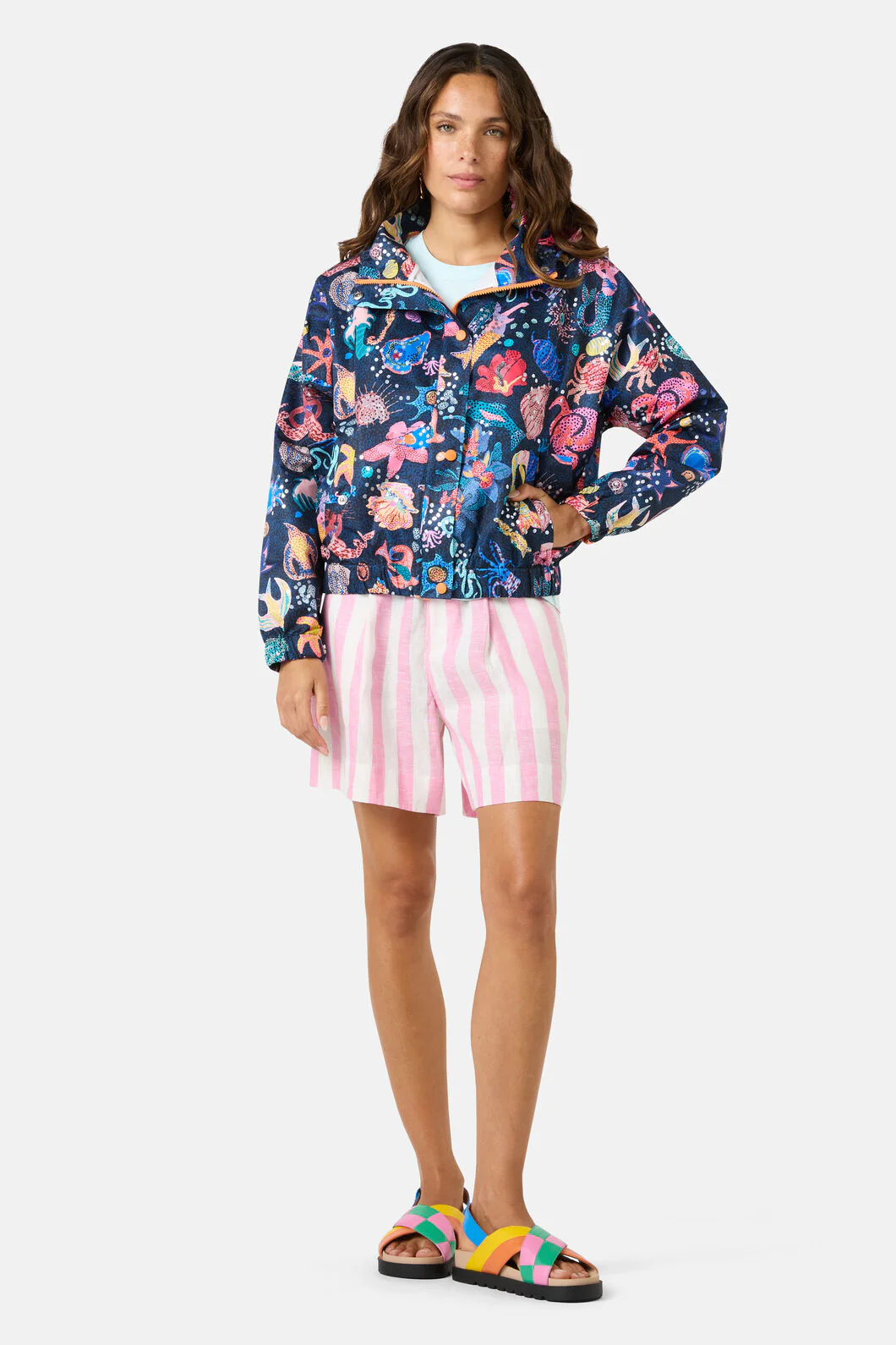 Mermaid Print Raincoat - Image 3