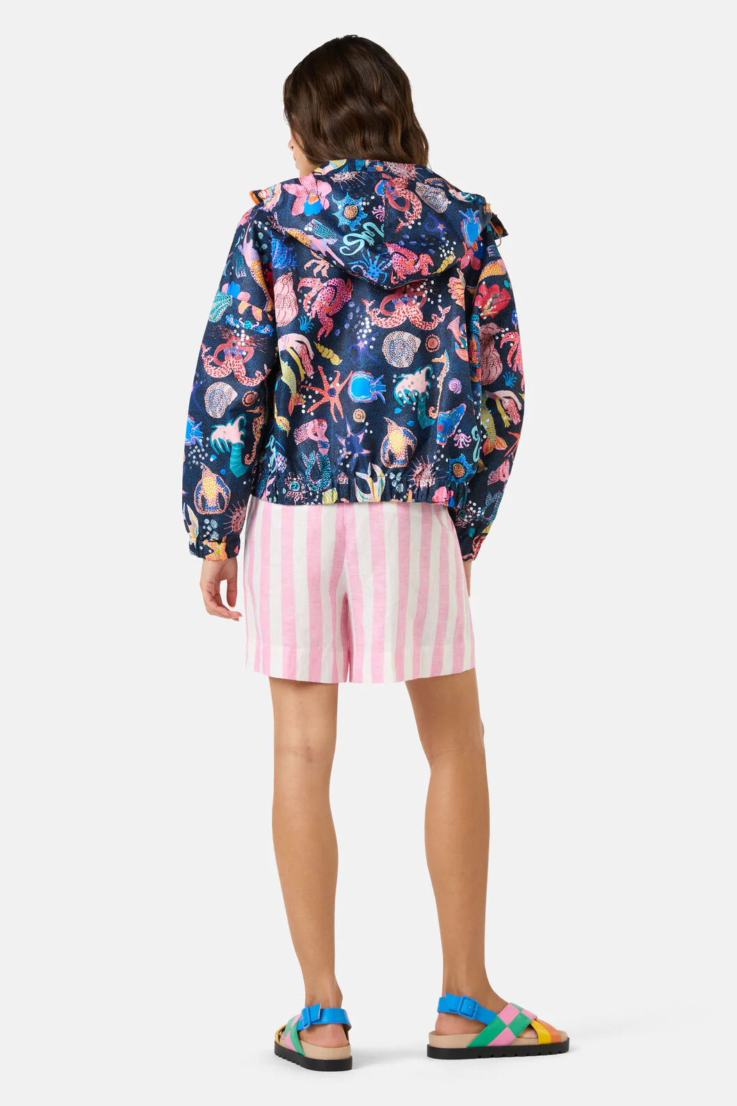 Mermaid Print Raincoat - Image 6