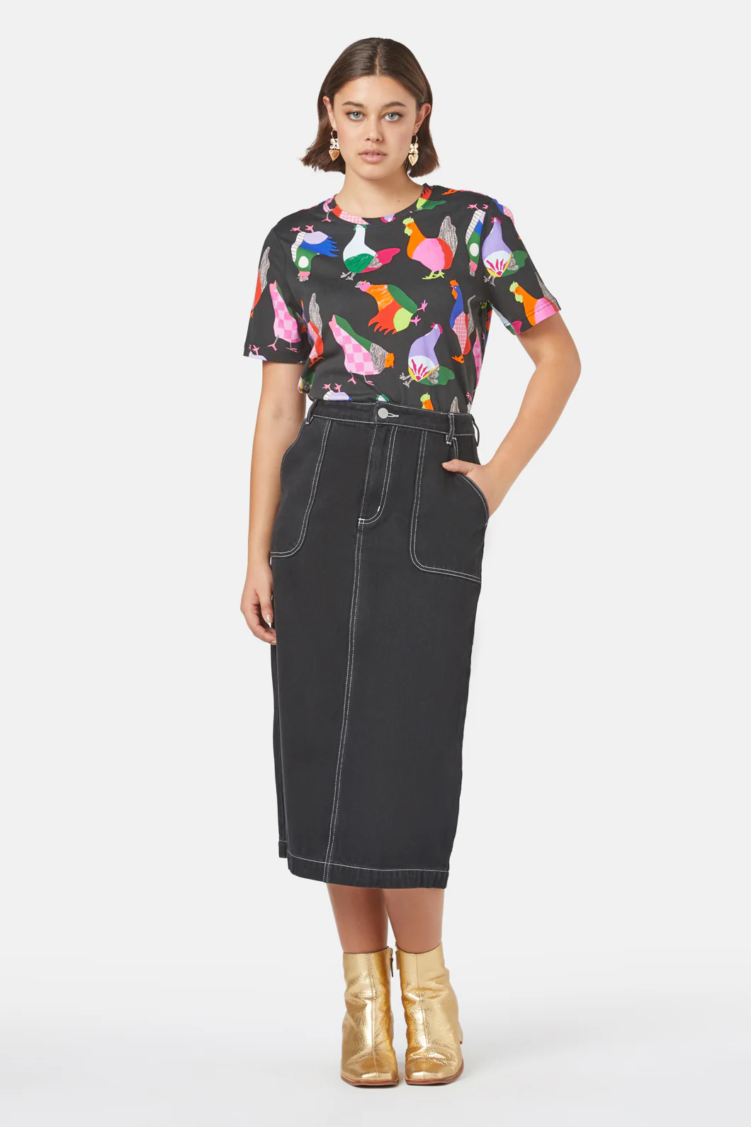 Midnight Denim Skirt - Image 2