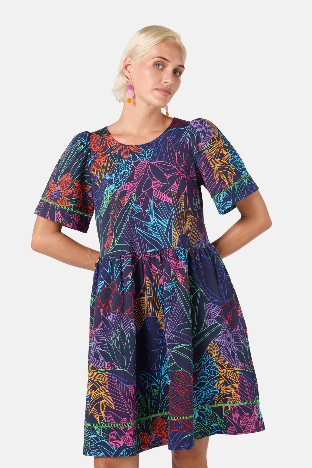 Monkey Forest Jersey Dress - Image 2