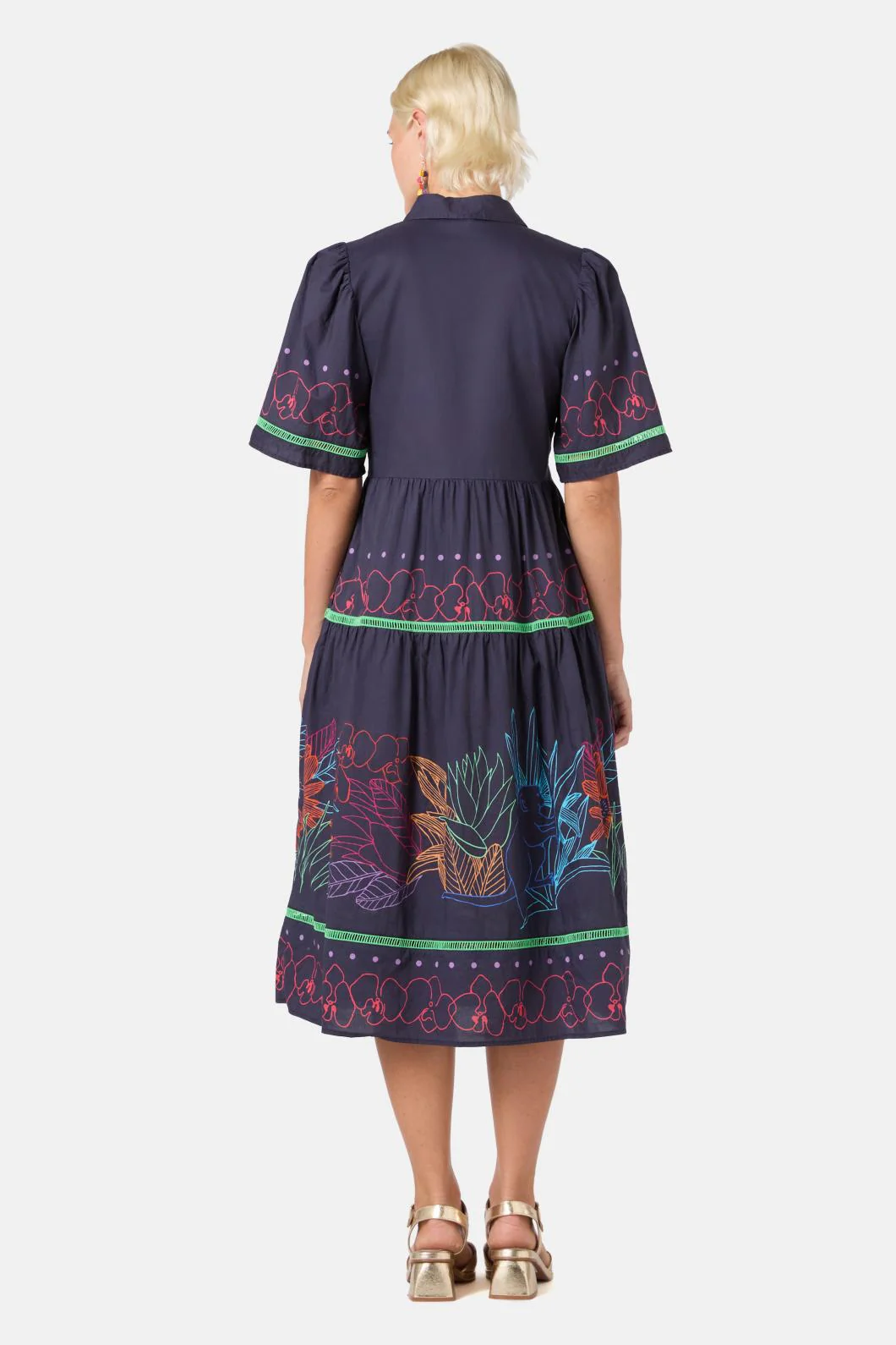 Monkey Forest Poplin Dress - Image 6