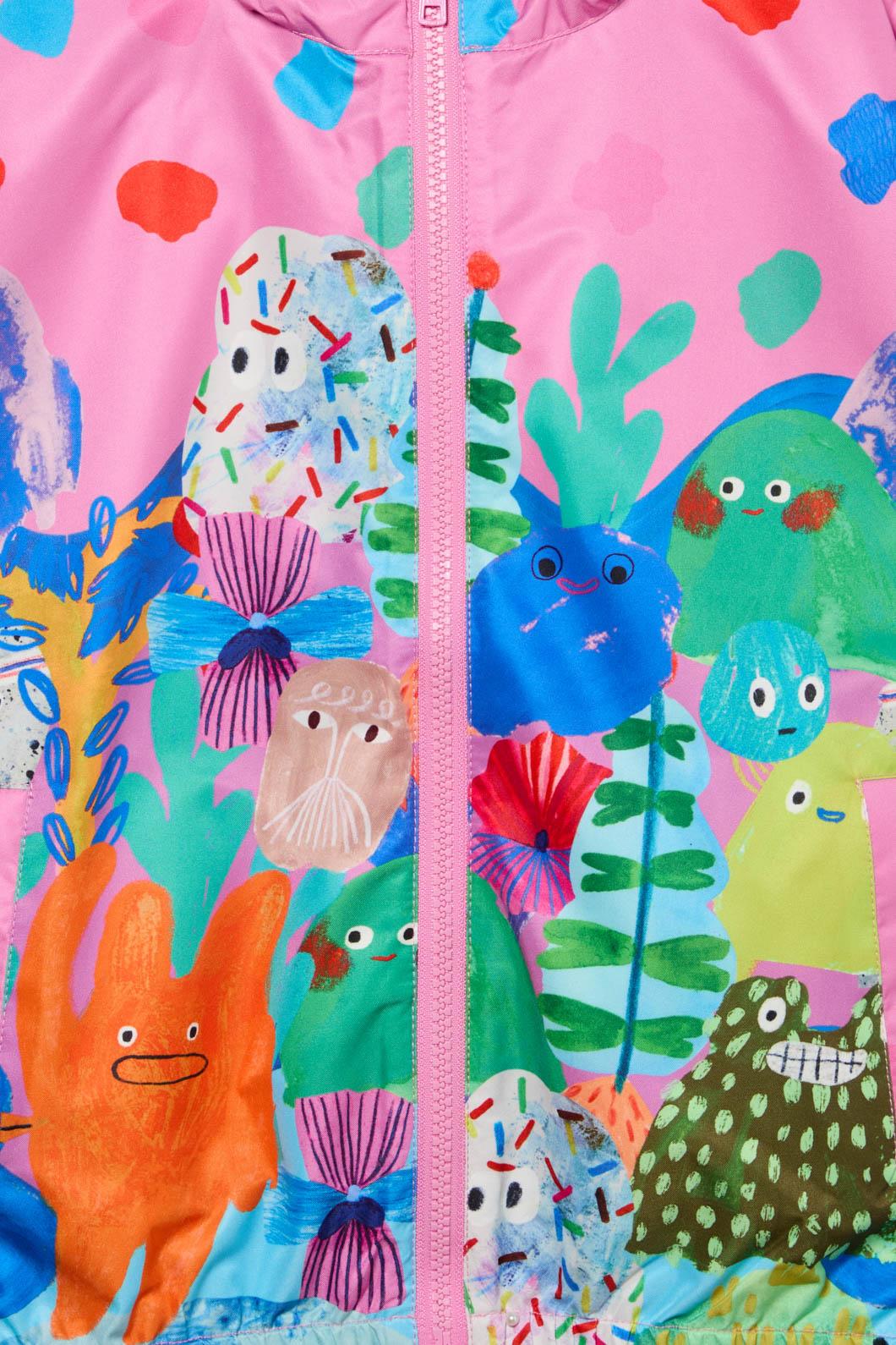 Monsters Kids Border Raincoat - Image 11