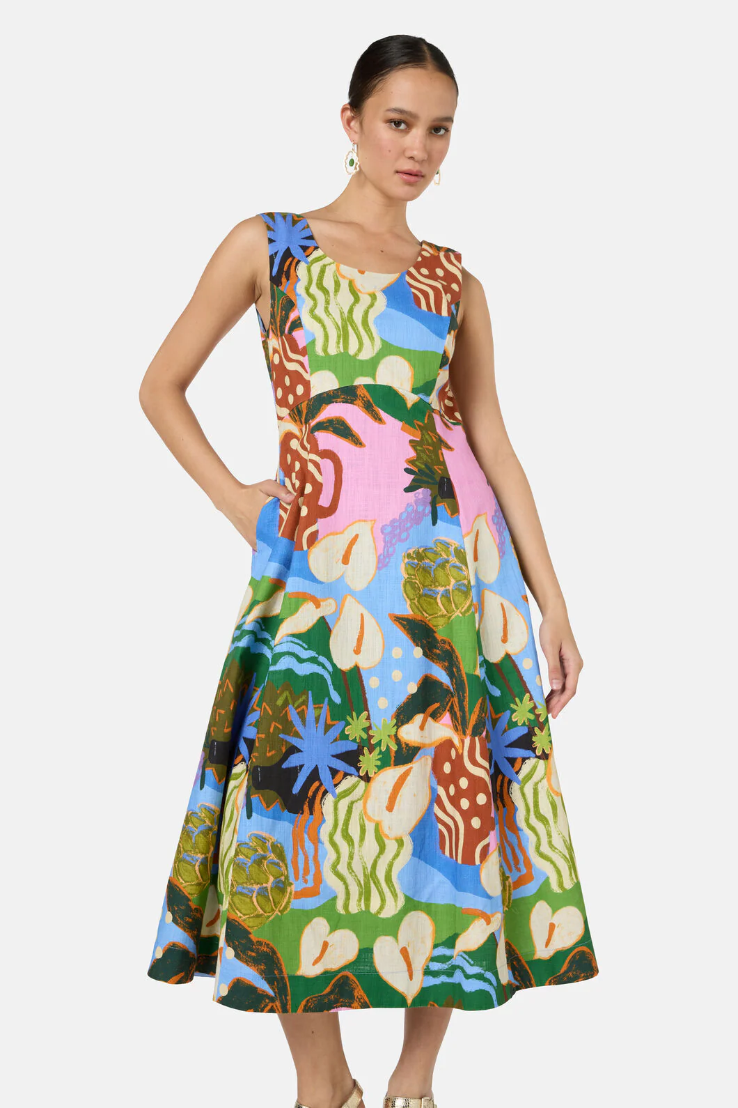 Natural Form Midi Dress - Image 2