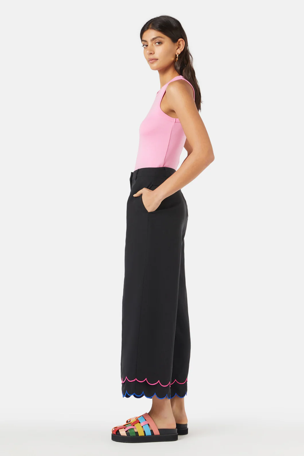 Neon Scallop Emb Pant - Image 3