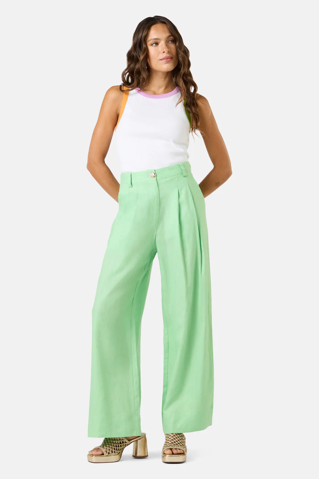 Olivia Tailored Linen Pant - Image 2
