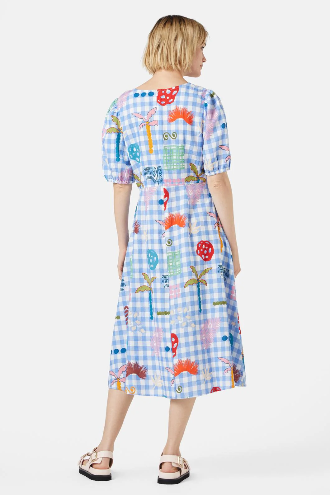 Palmetto Check Dress - Image 5