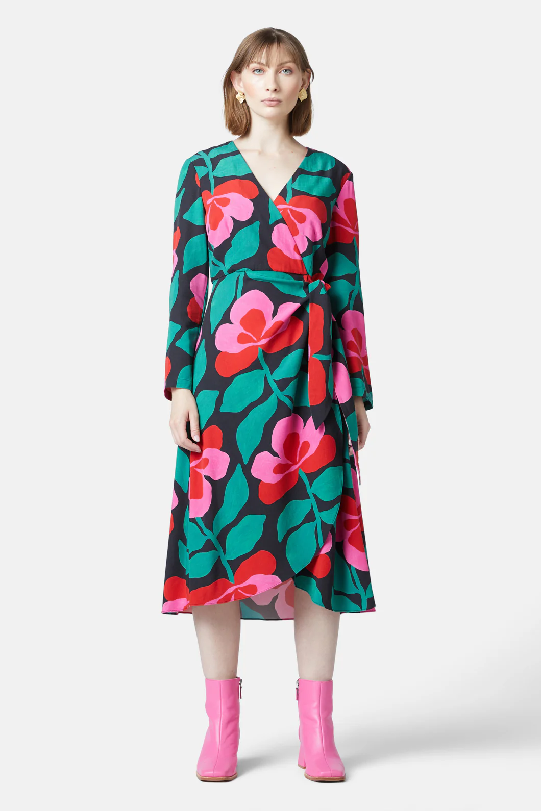 Pansy Wrap Dress - Image 2