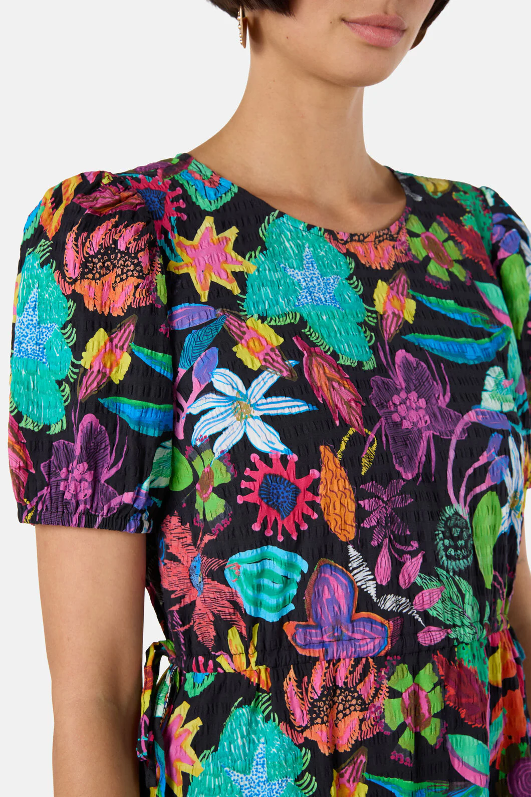 Papaya Palm Tiered Dress - Image 5