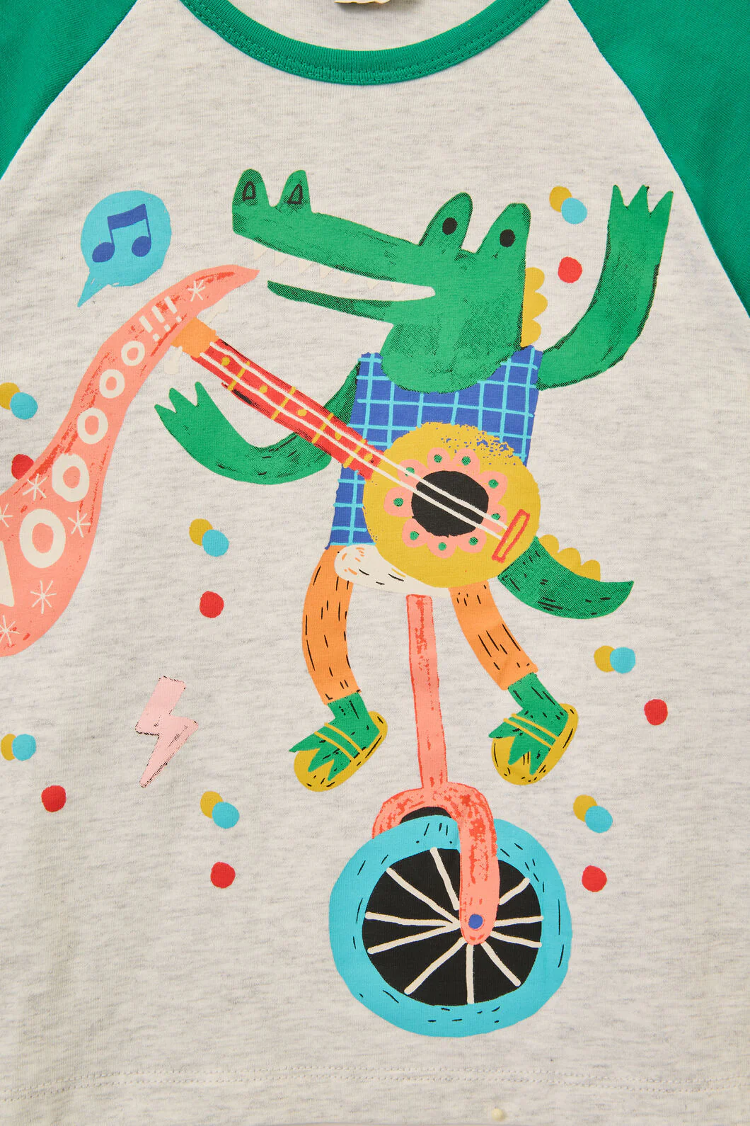Party Croc Kids SS Raglan Tee - Image 4