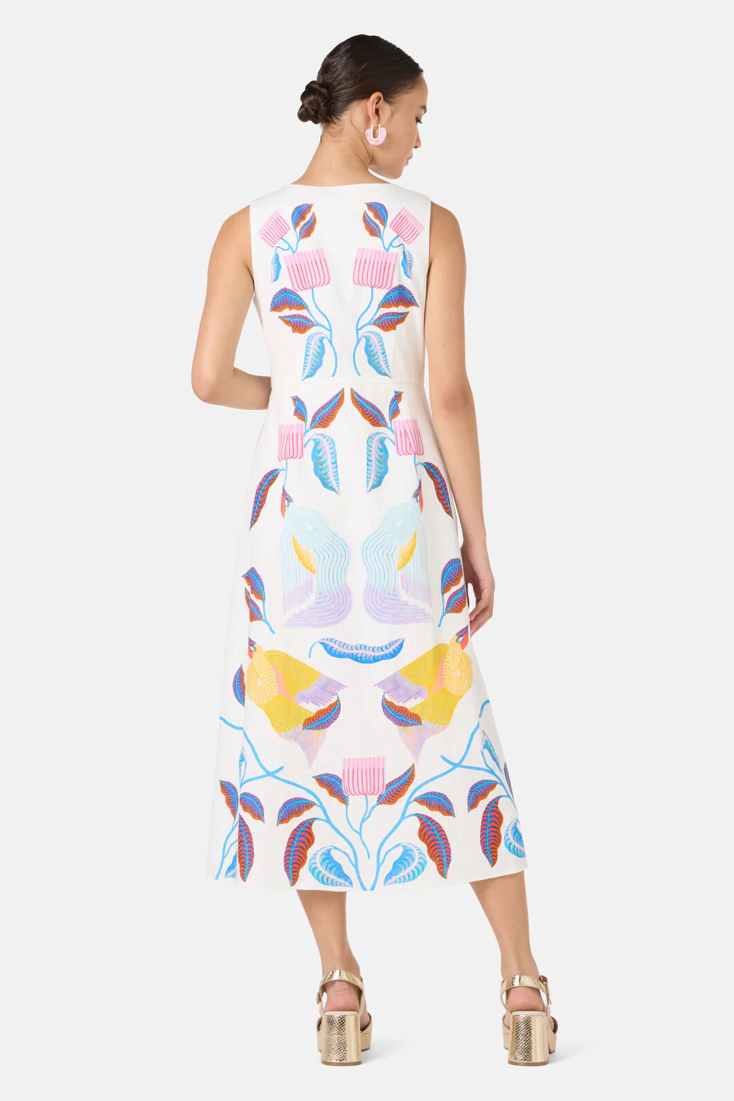 Past Lover Print Midi Dress - Image 6