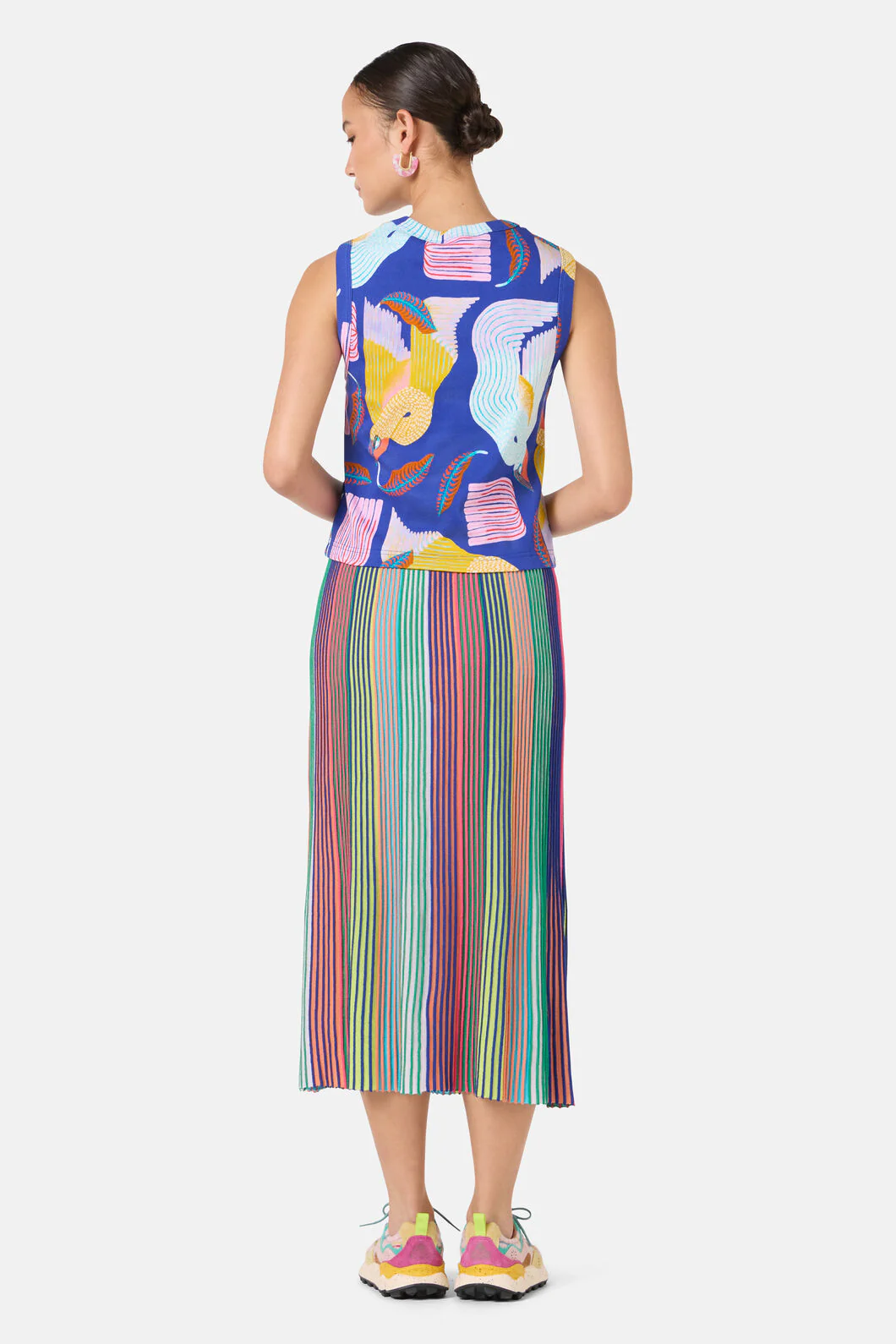 Past Lover Print Rib Tank - Image 5