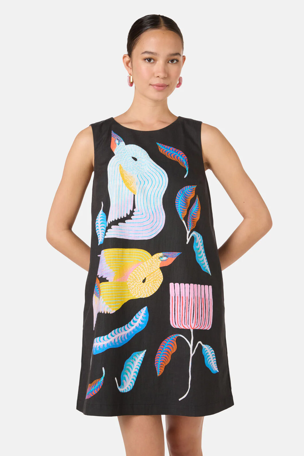 Past Lover Print Shift Dress - Image 3