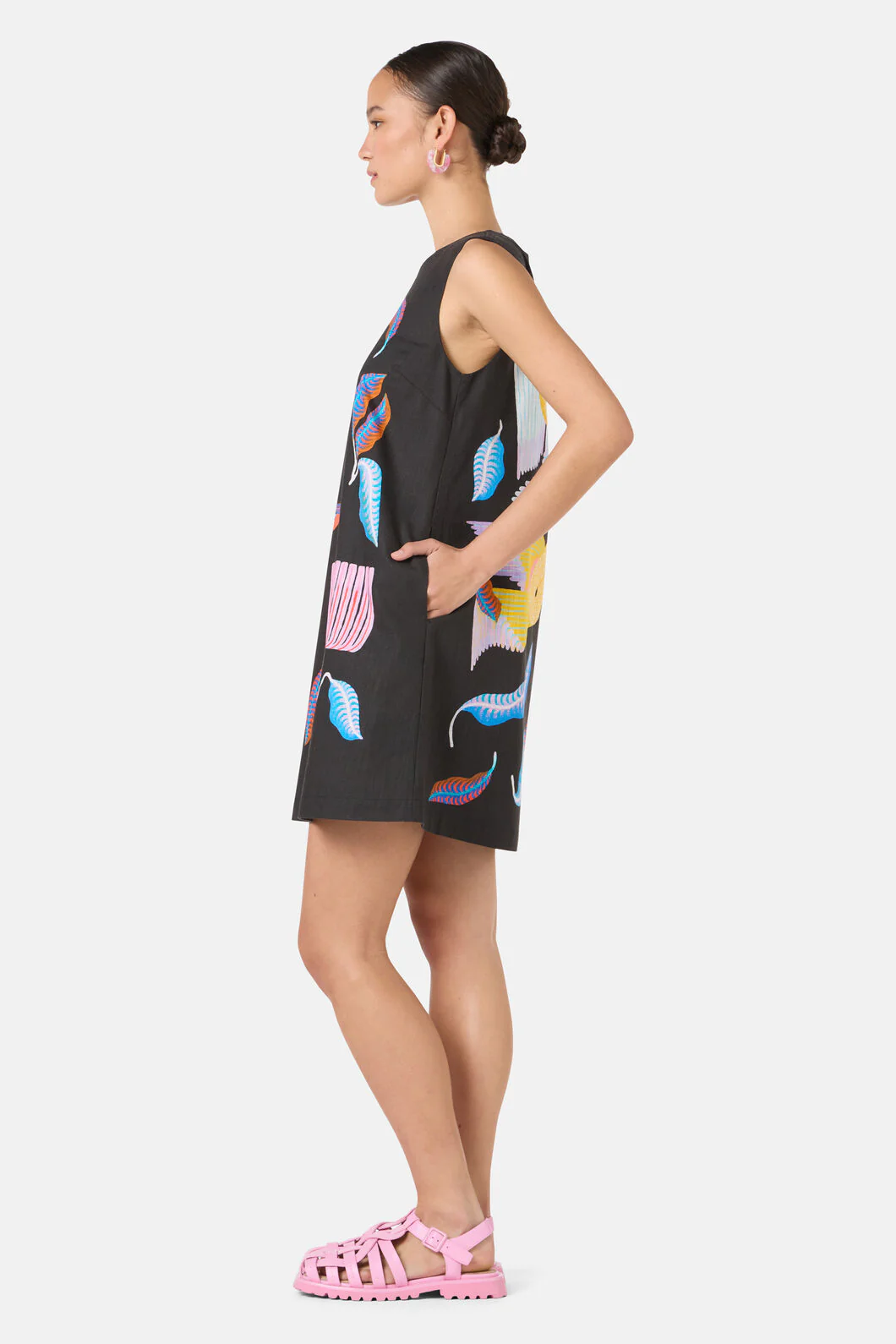 Past Lover Print Shift Dress - Image 5