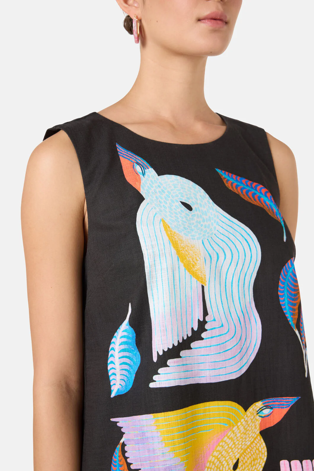Past Lover Print Shift Dress - Image 7