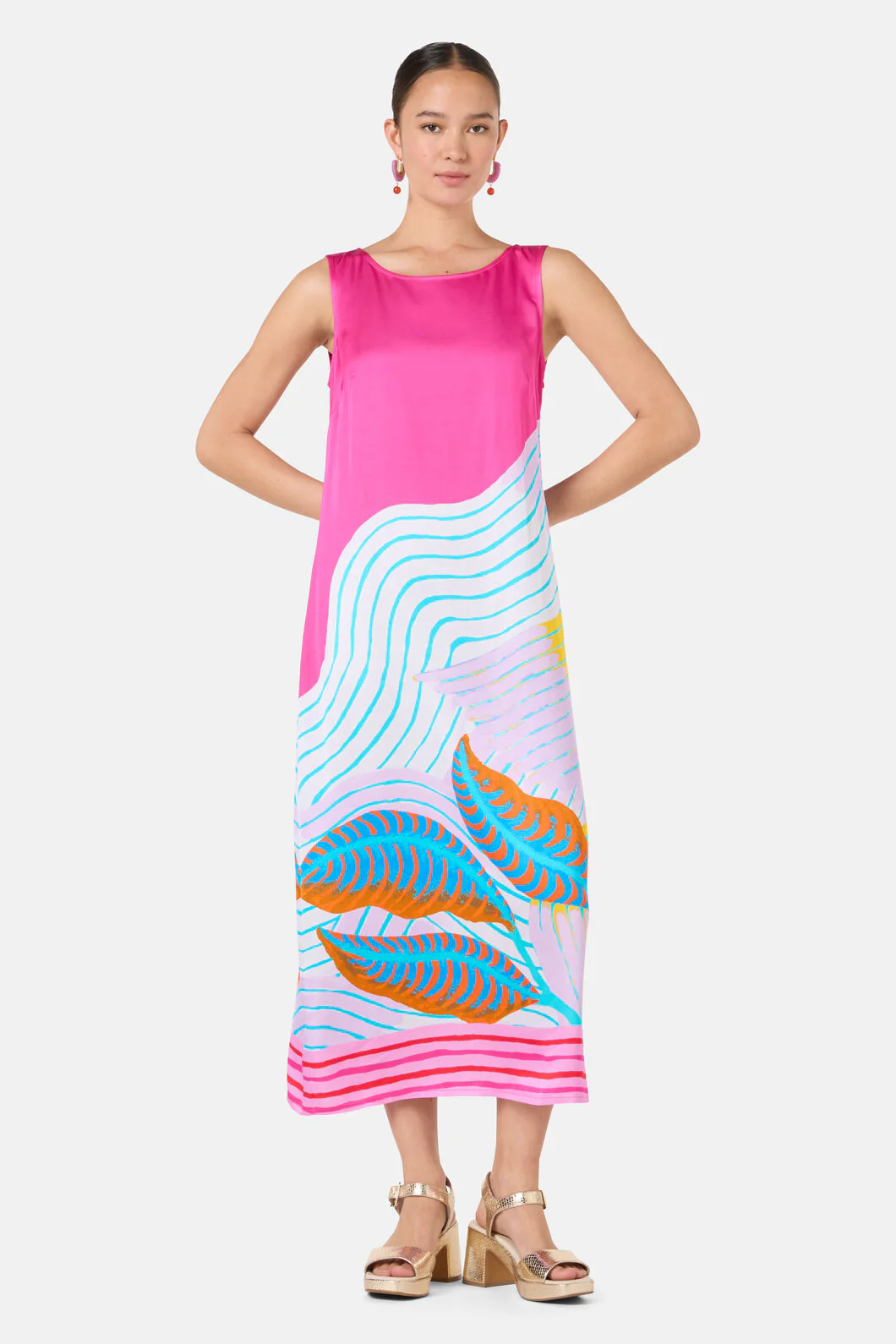 Past Lover Print Slip Dress - Image 3