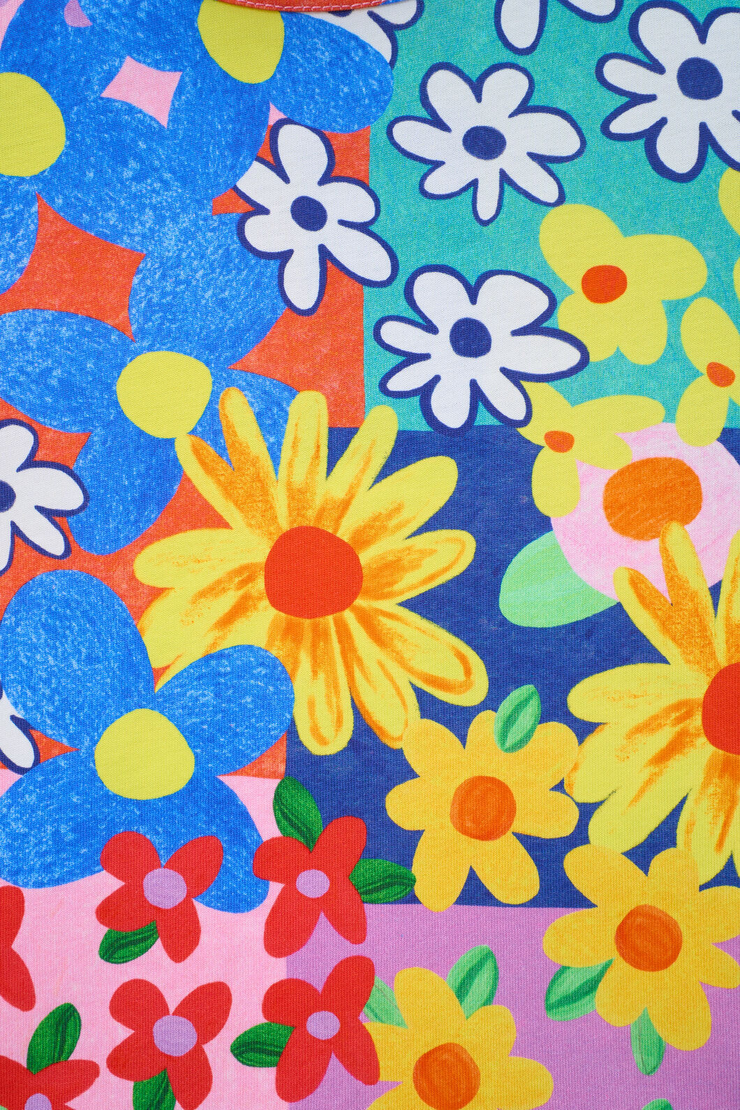Patchy Floral Kids T-Shirt - Image 3