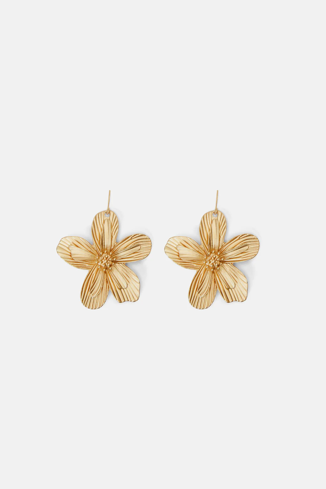 Petal Dance Gold Earrings - Image 2