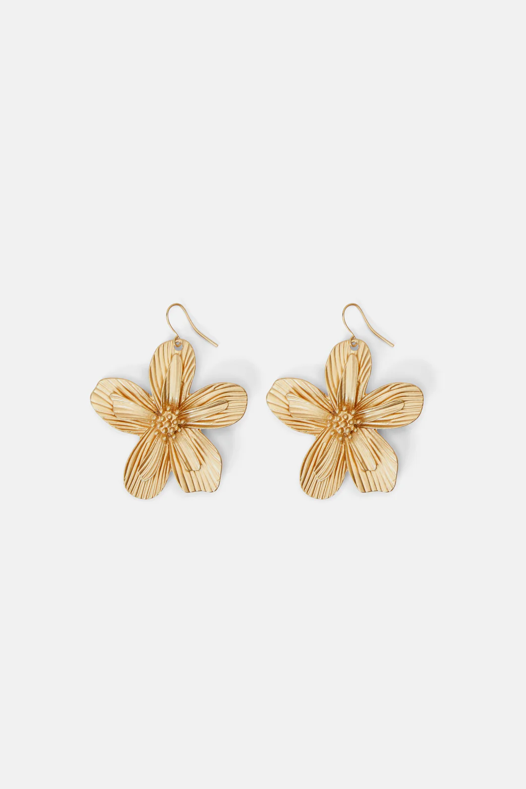 Petal Dance Gold Earrings - Image 4