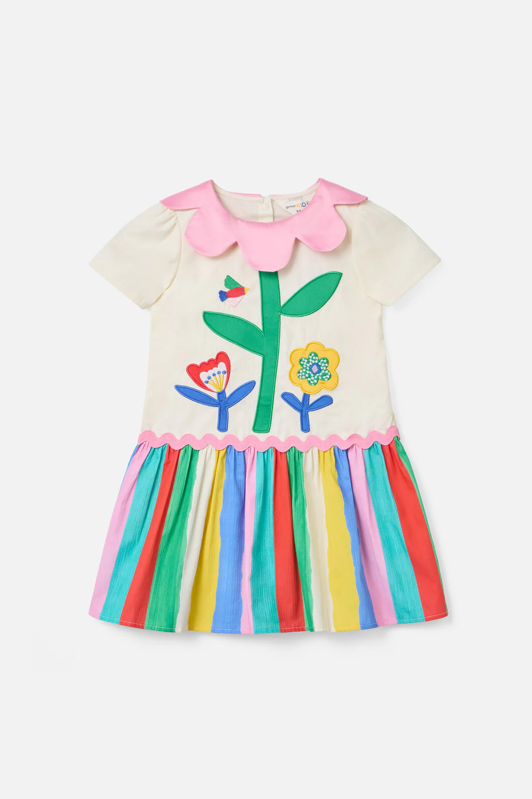 Petal Neck Kids Party Dress - Image 3