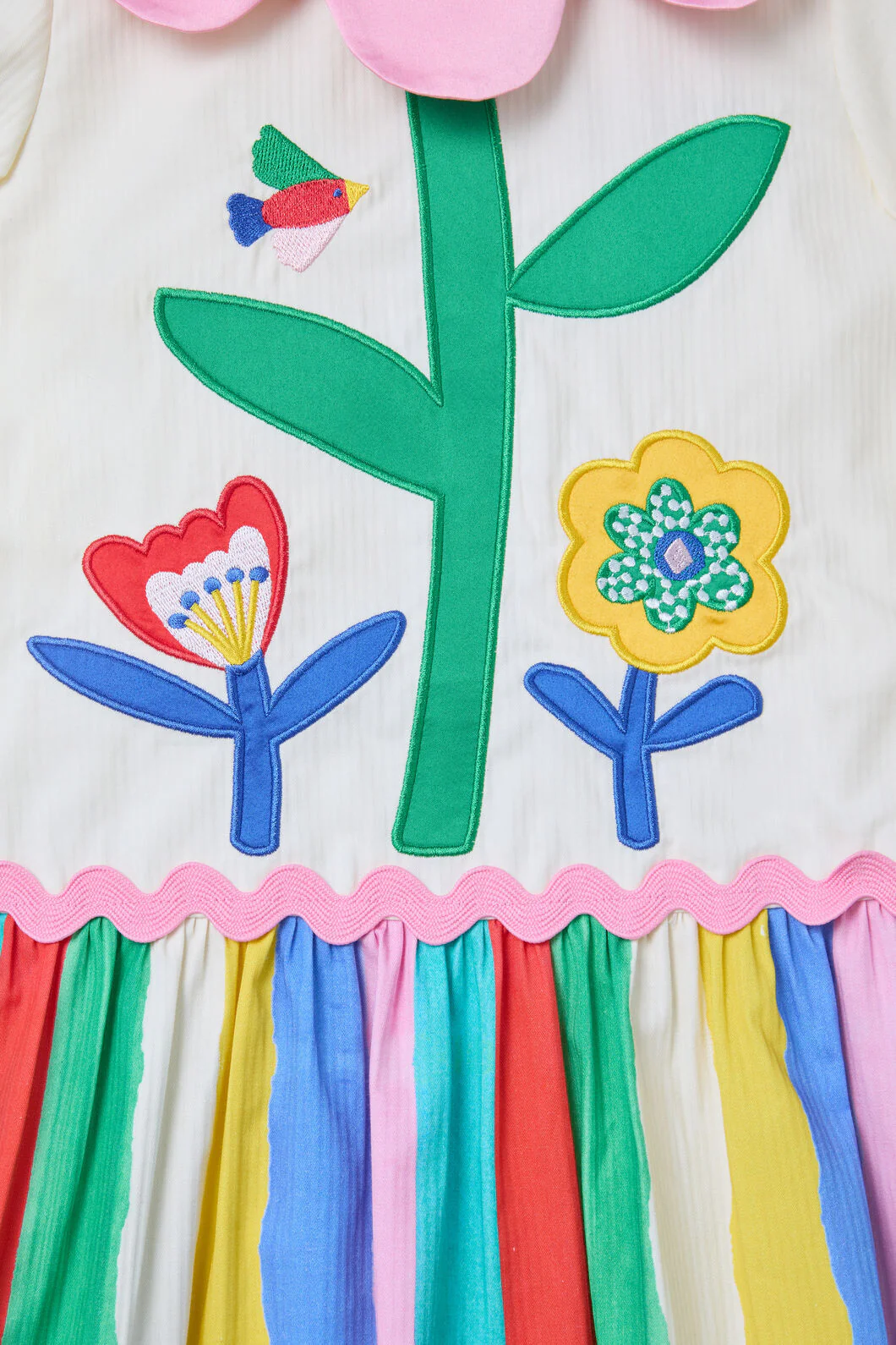 Petal Neck Kids Party Dress - Image 4