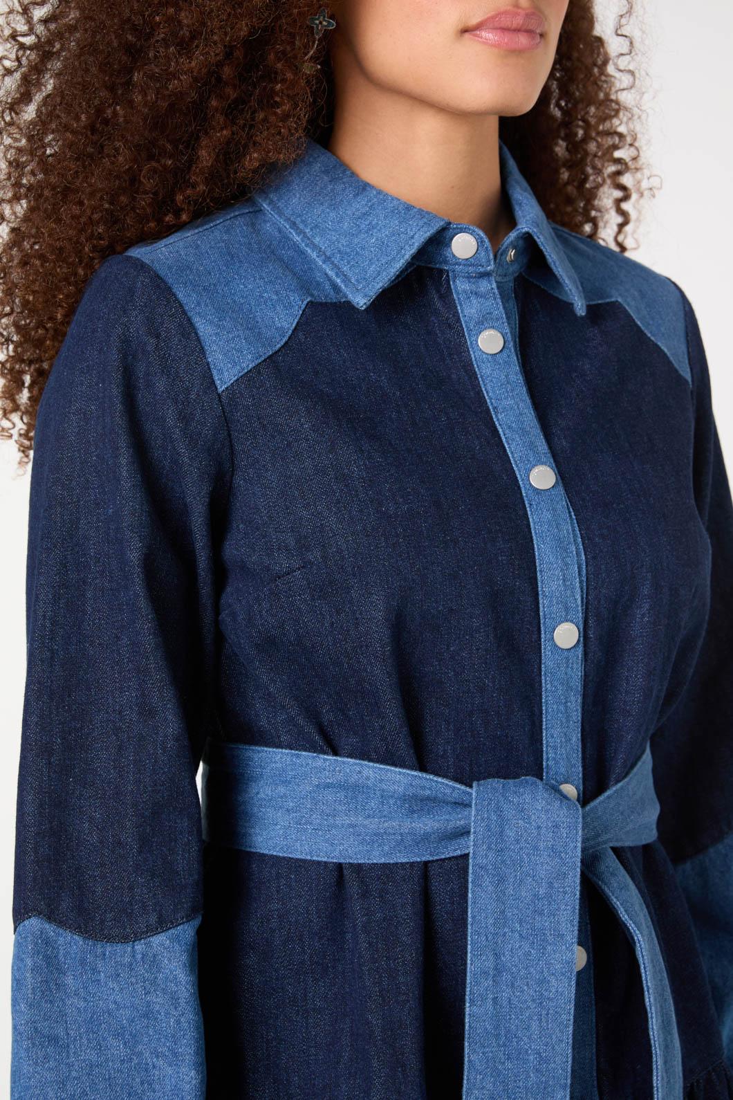 Picking Petals Denim Dress - Image 8