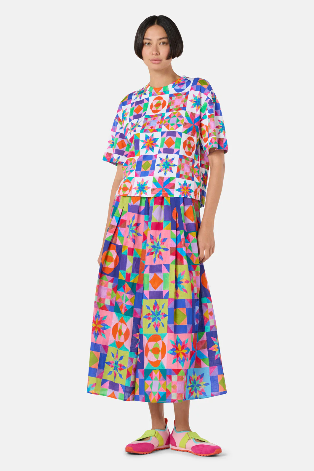 Pinwheel Cotton Relaxed Tee - Image 2