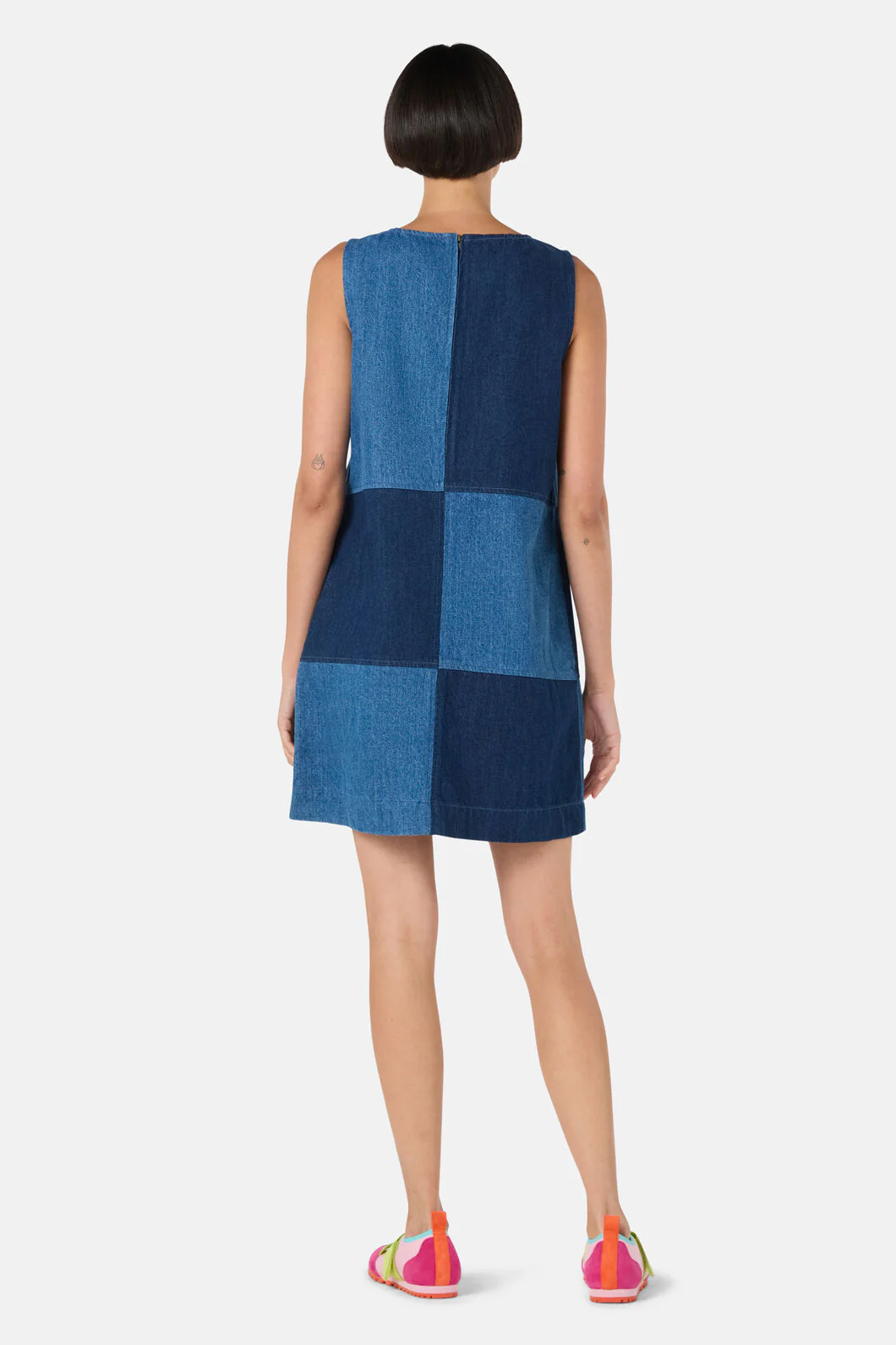 Pinwheel Denim Dress - Image 4