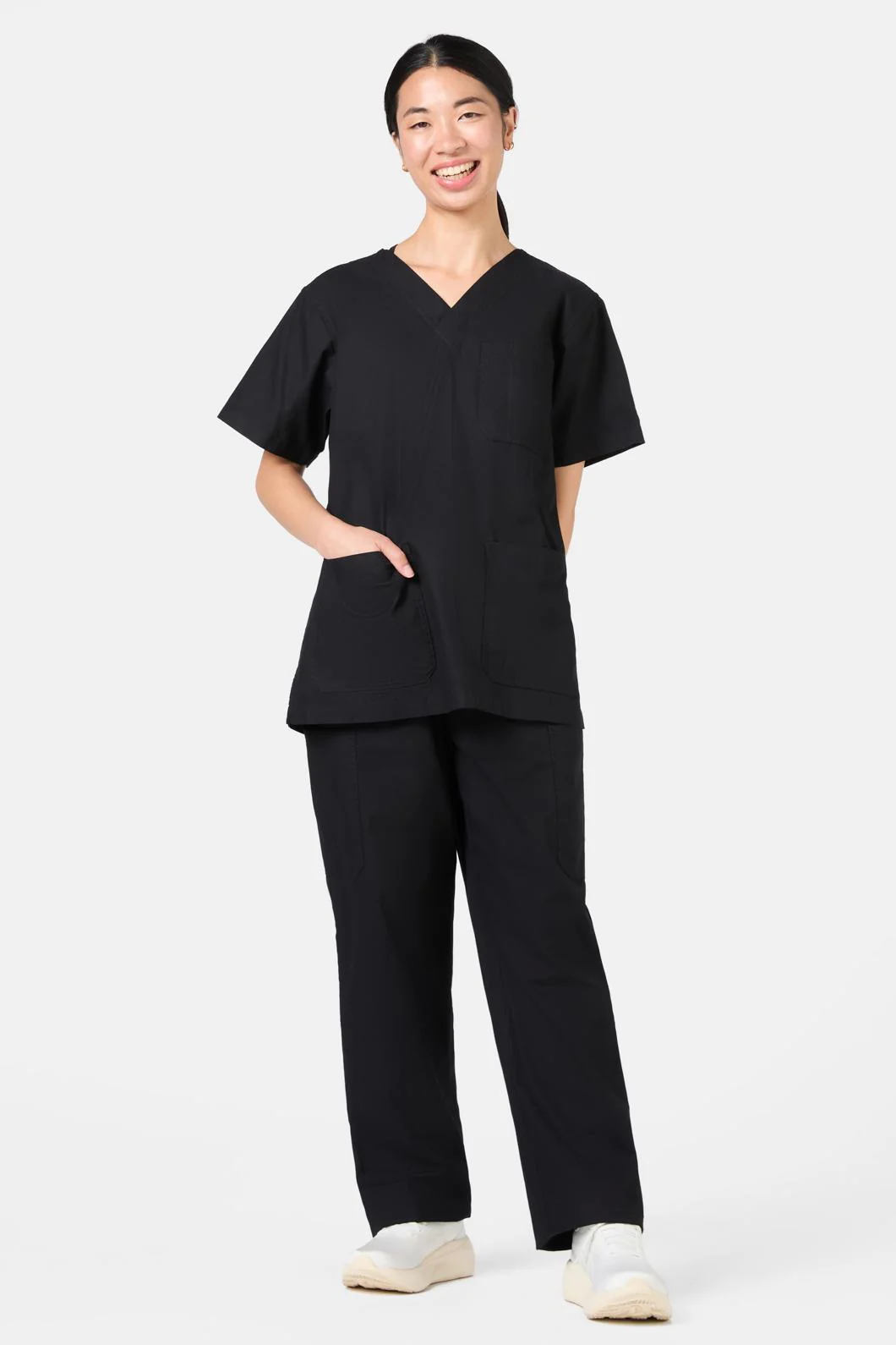 Plain Black Scrub Set - Image 2