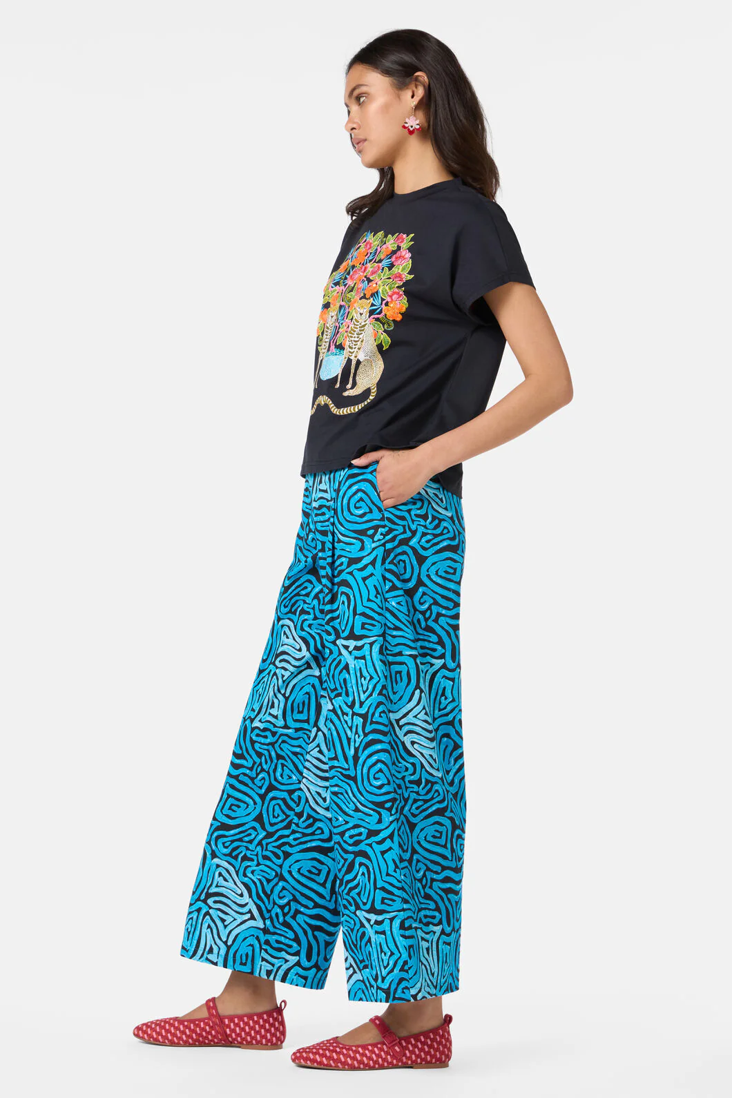 Plum Harvest Placement Boxy Tee - Image 3