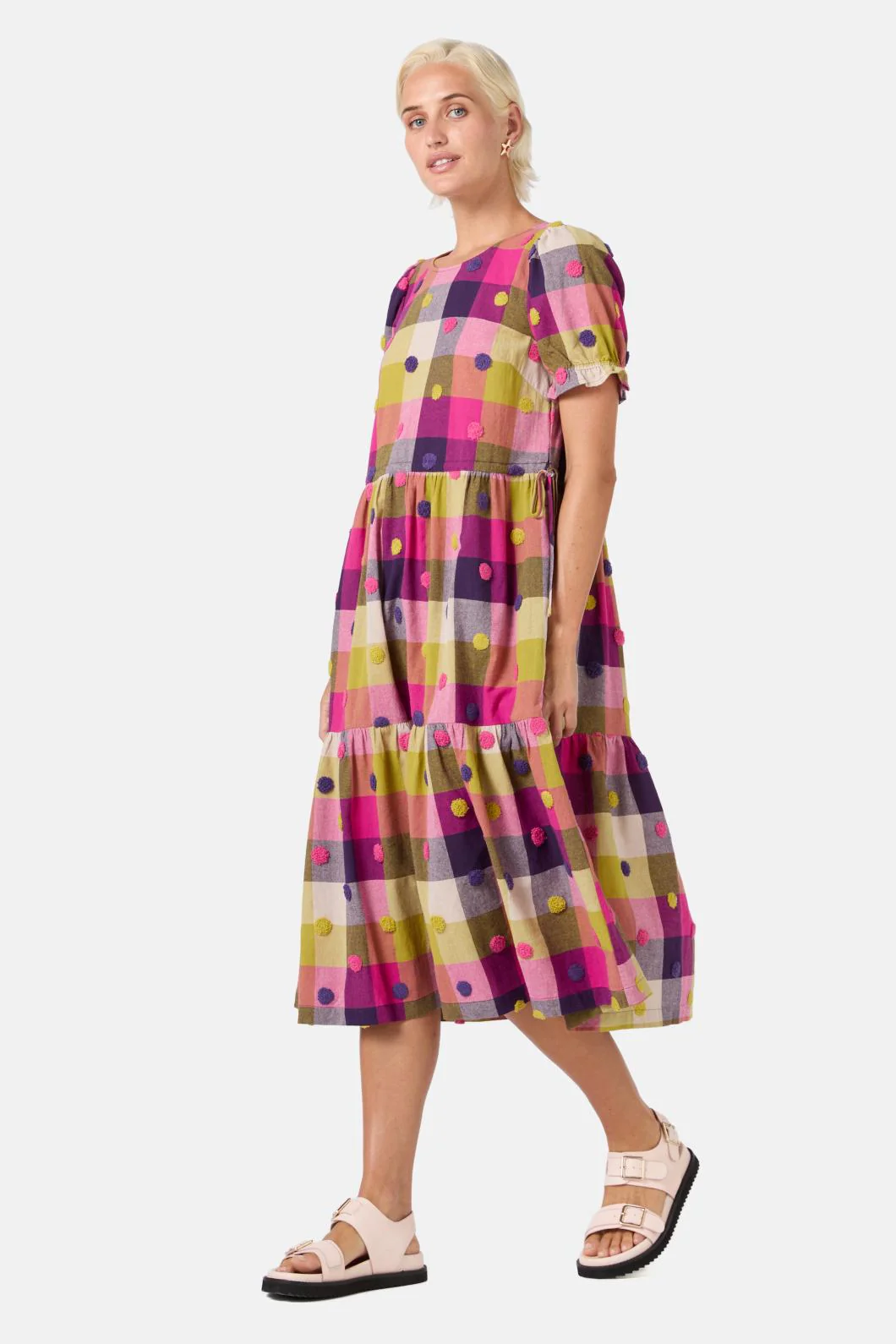 Polka Spot Gingham Dress - Image 5