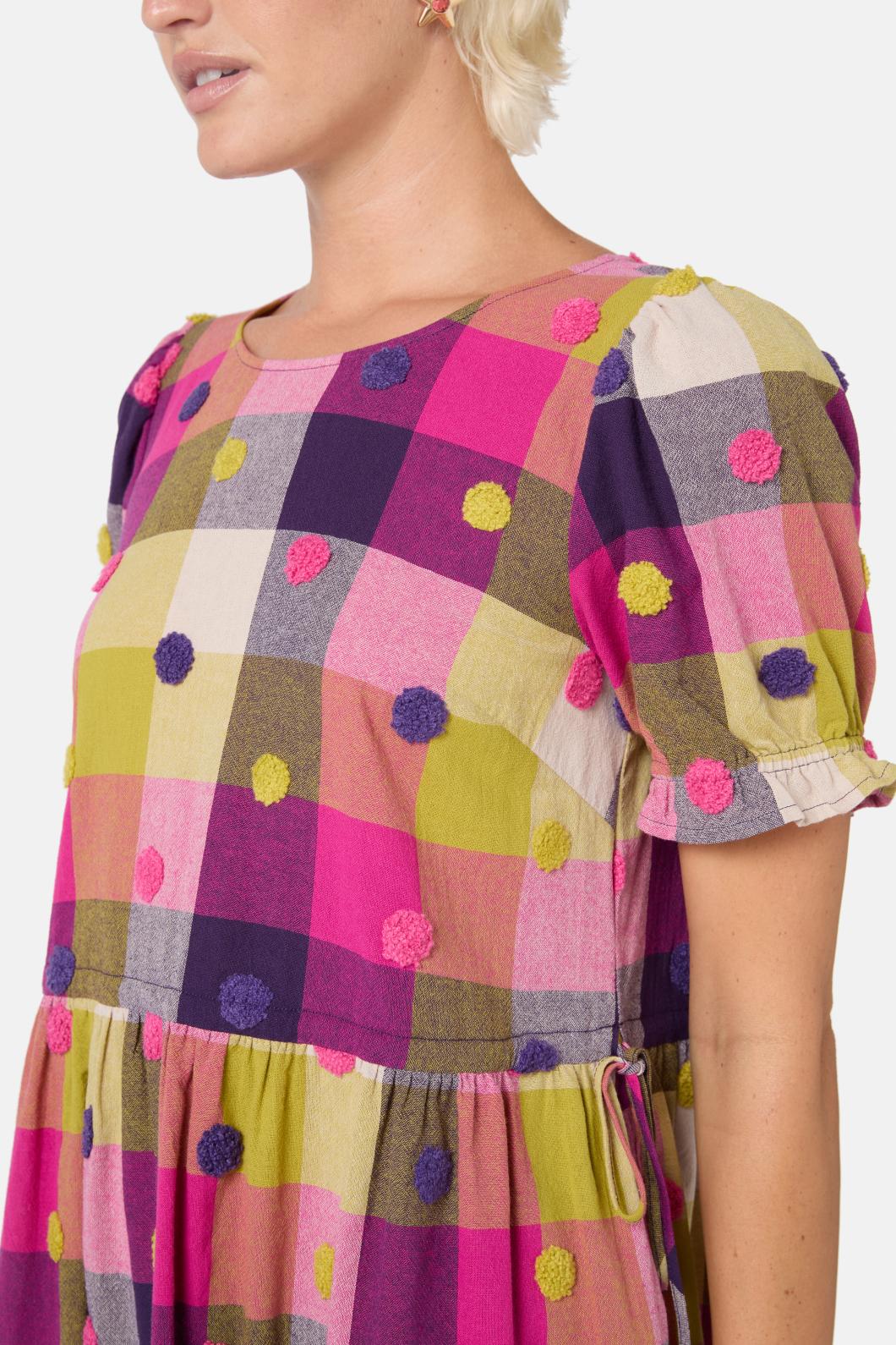 Polka Spot Gingham Dress - Image 7