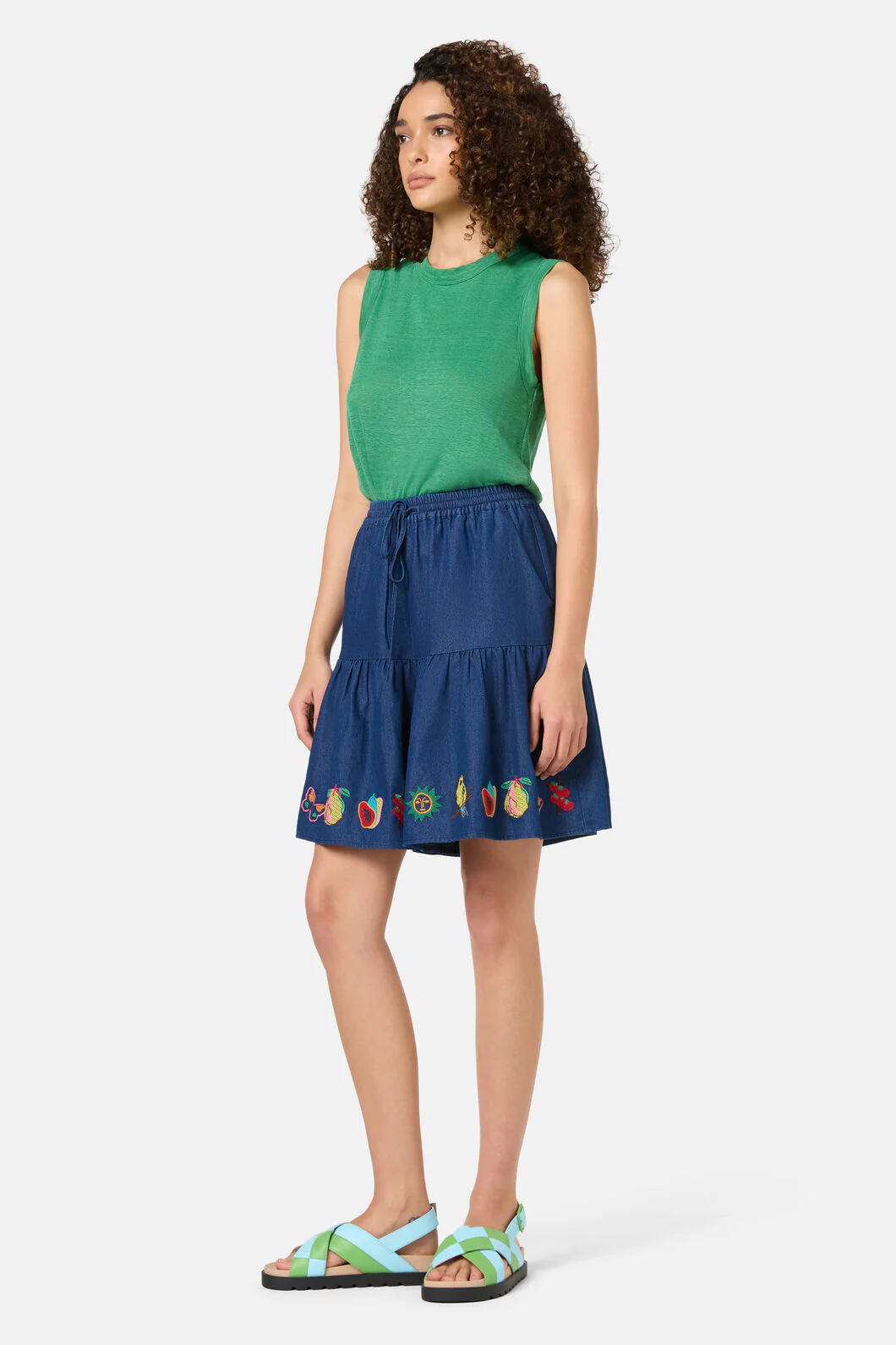 Postcards Chambray Skort - Image 2