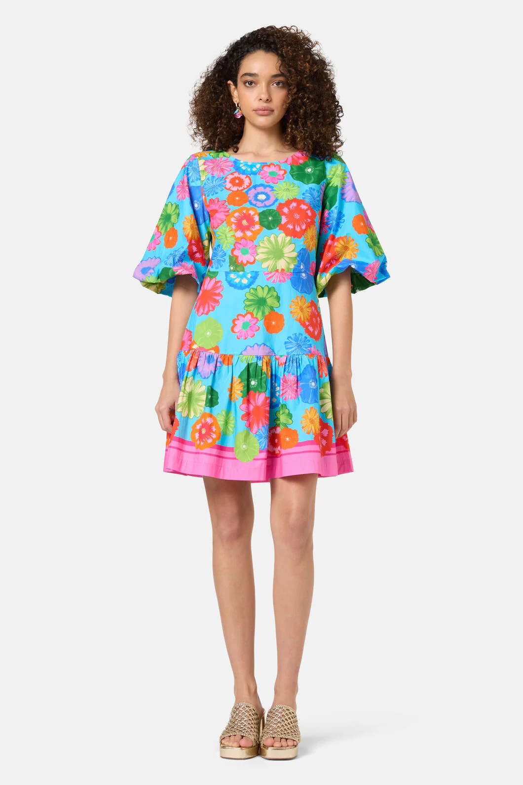 Pressed Flower Short Dress - Image 4