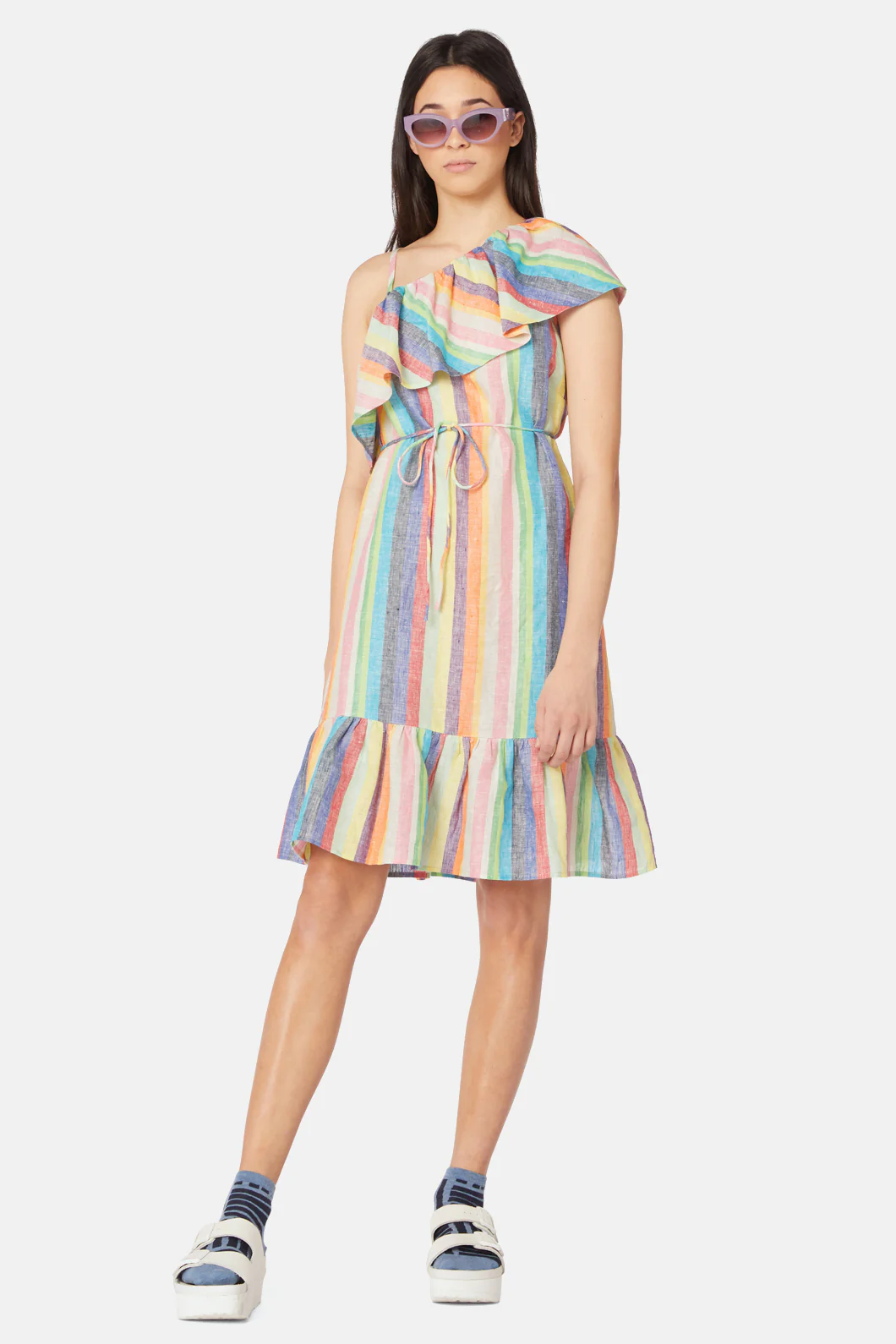 Prismatic Stripe Dress - Image 2