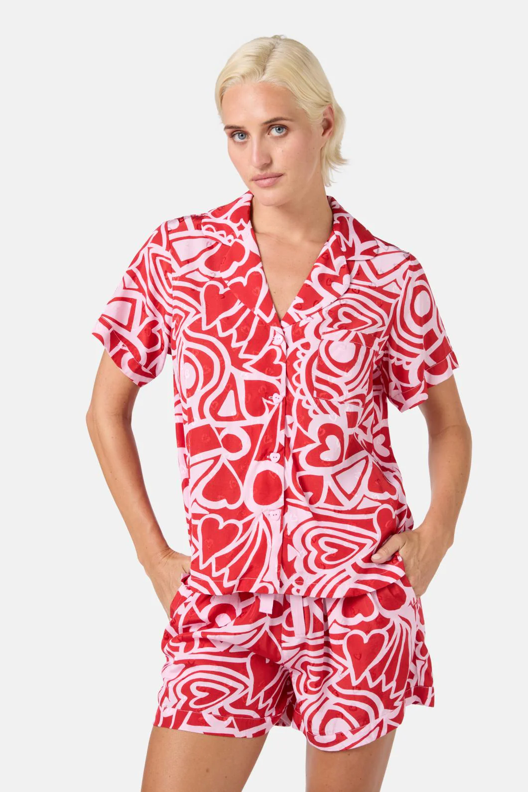 Queen Of Hearts Short PJ Set - Image 8