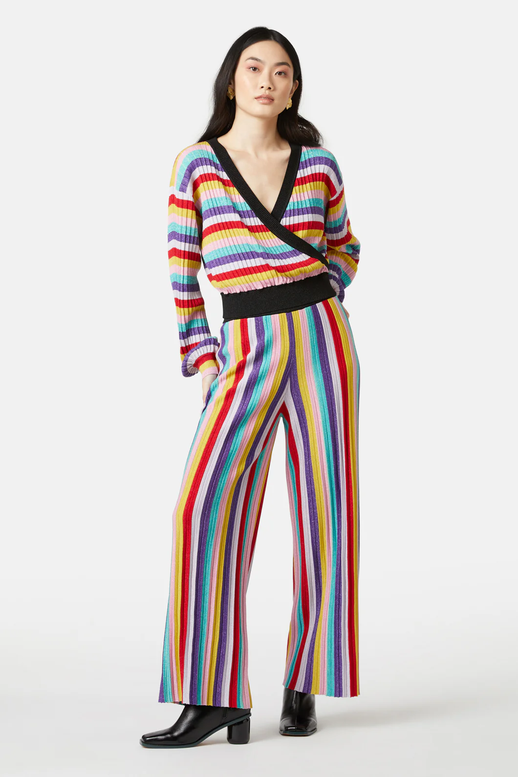 Rainbow Lurex Knit Pant - Image 3