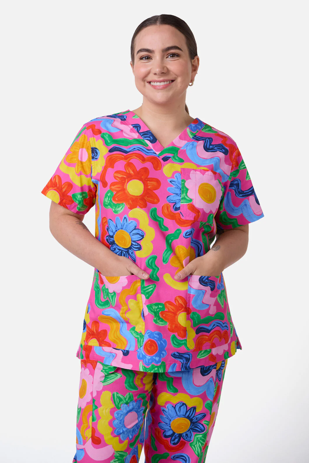 Ribbon Floral Scrub Set - Image 3