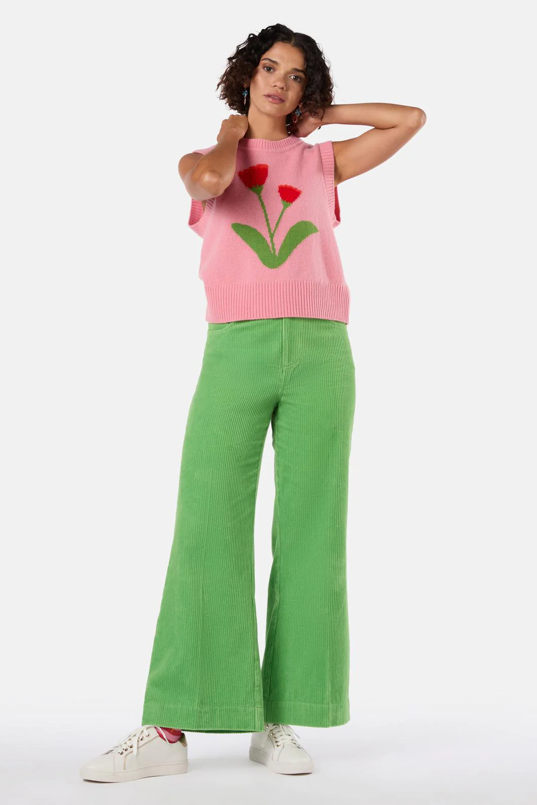 Rosette Knit Vest - Image 4