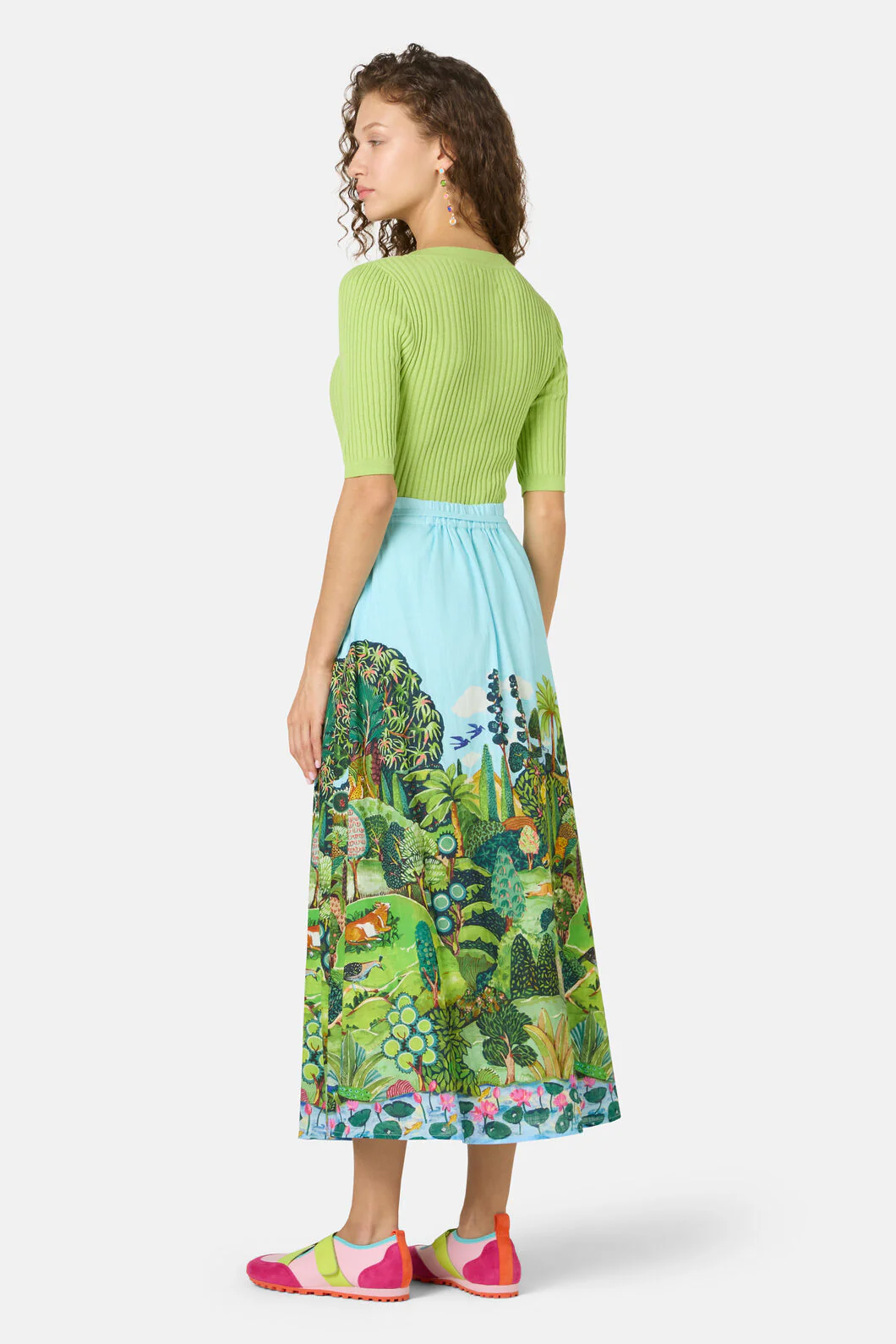 Royal Garden Midi Skirt - Image 3