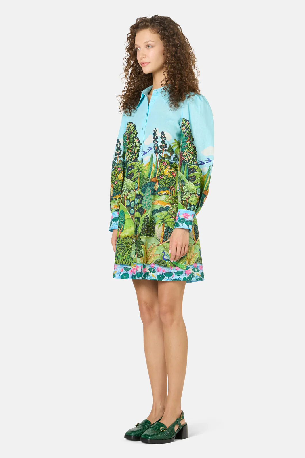 Royal Garden Shirt Dress - Image 7