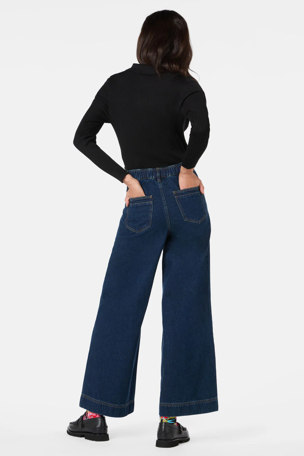 Scarlett Wide Leg Denim Jean - Image 4