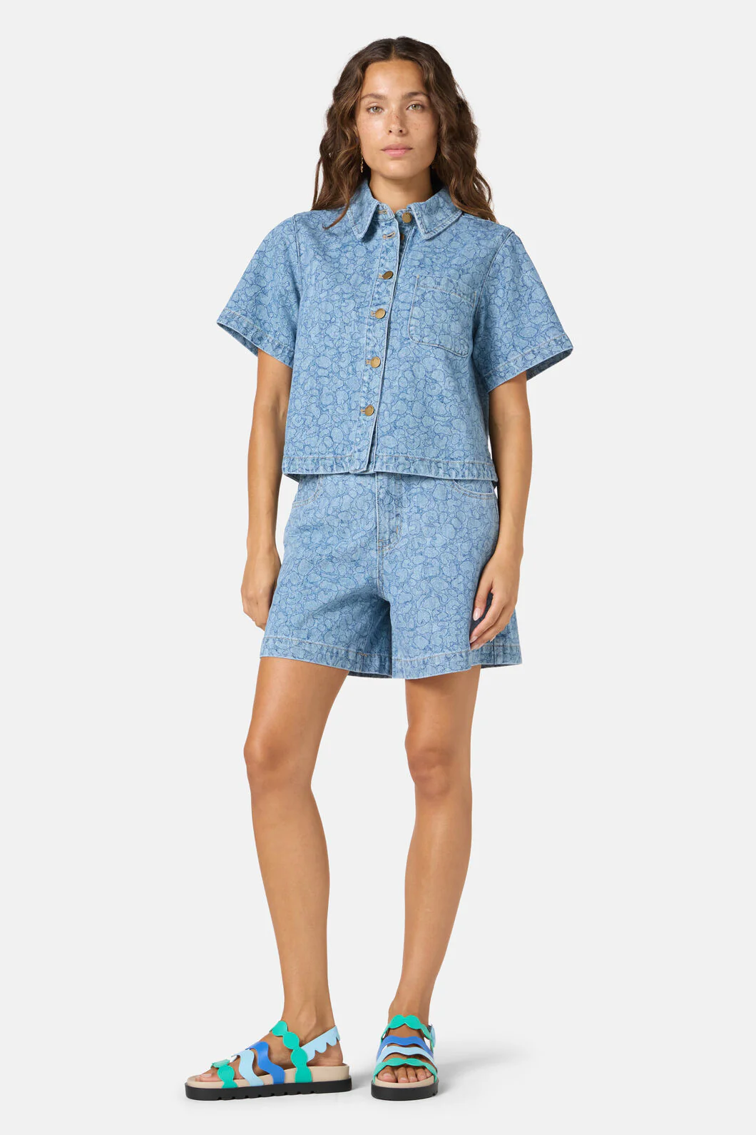 Sea Bubbles Denim Shirt - Image 2