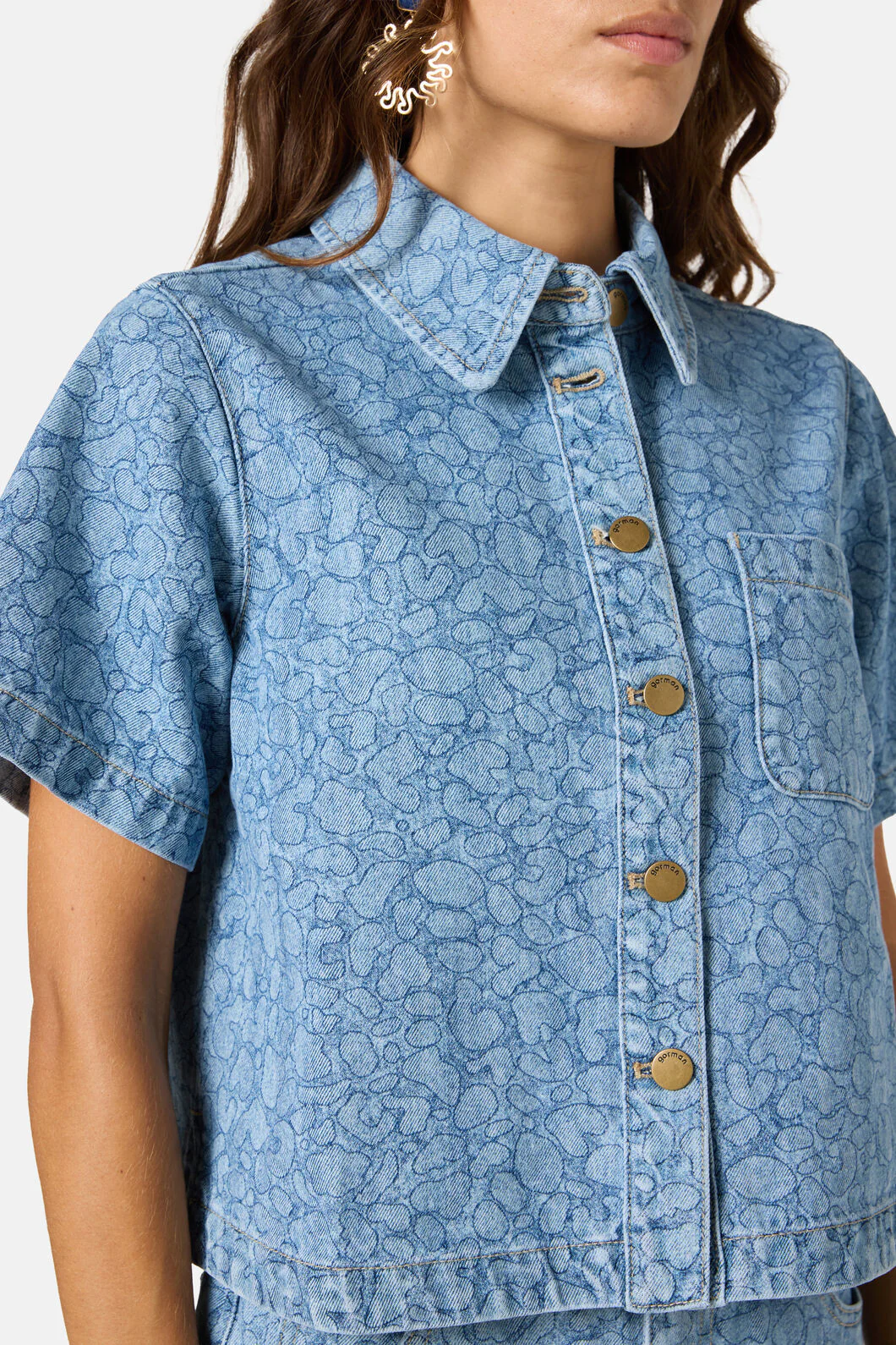 Sea Bubbles Denim Shirt - Image 5
